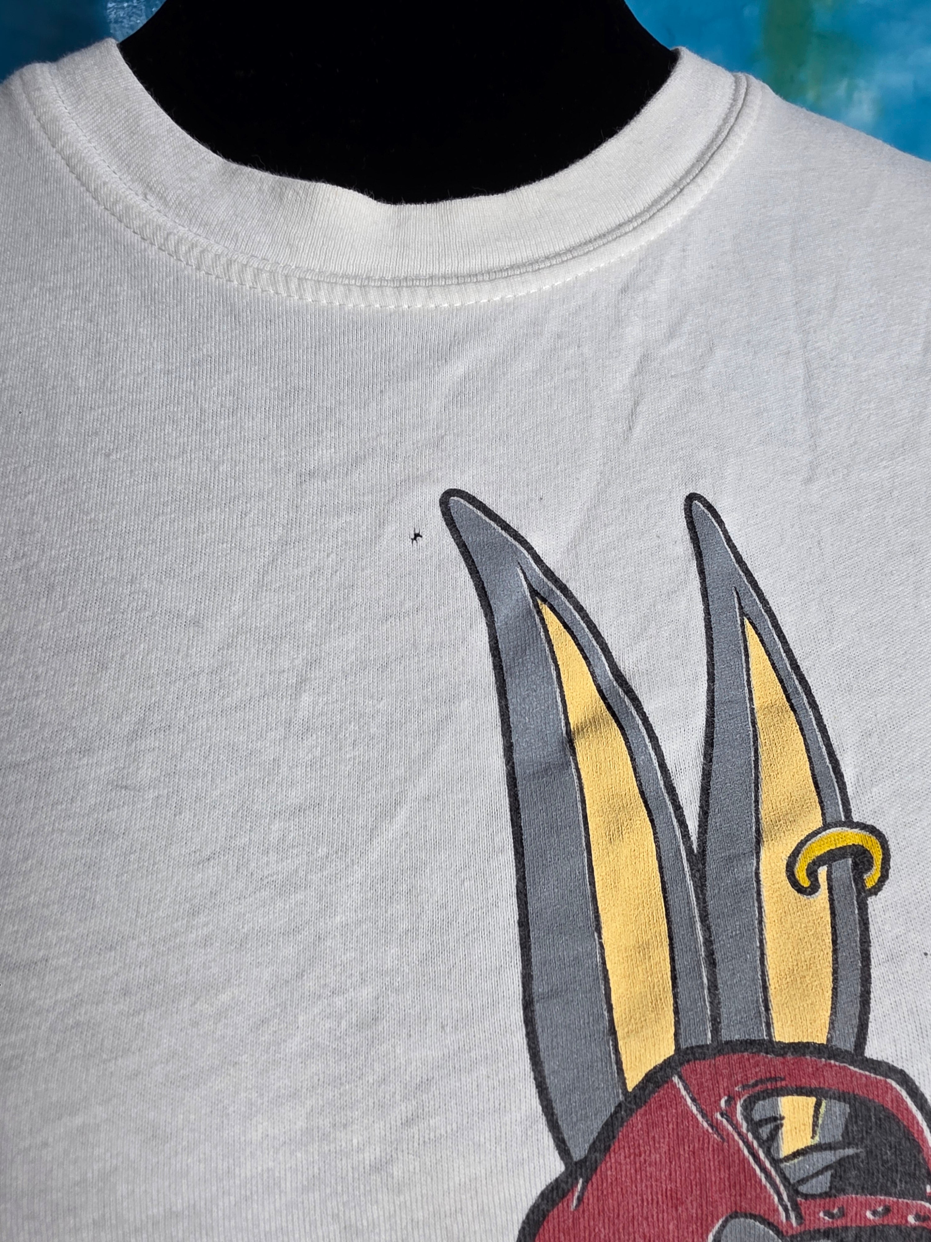 Y2K Vintage Looney Tunes Bugs & Taz Hip Hop Double Sided Tee L
