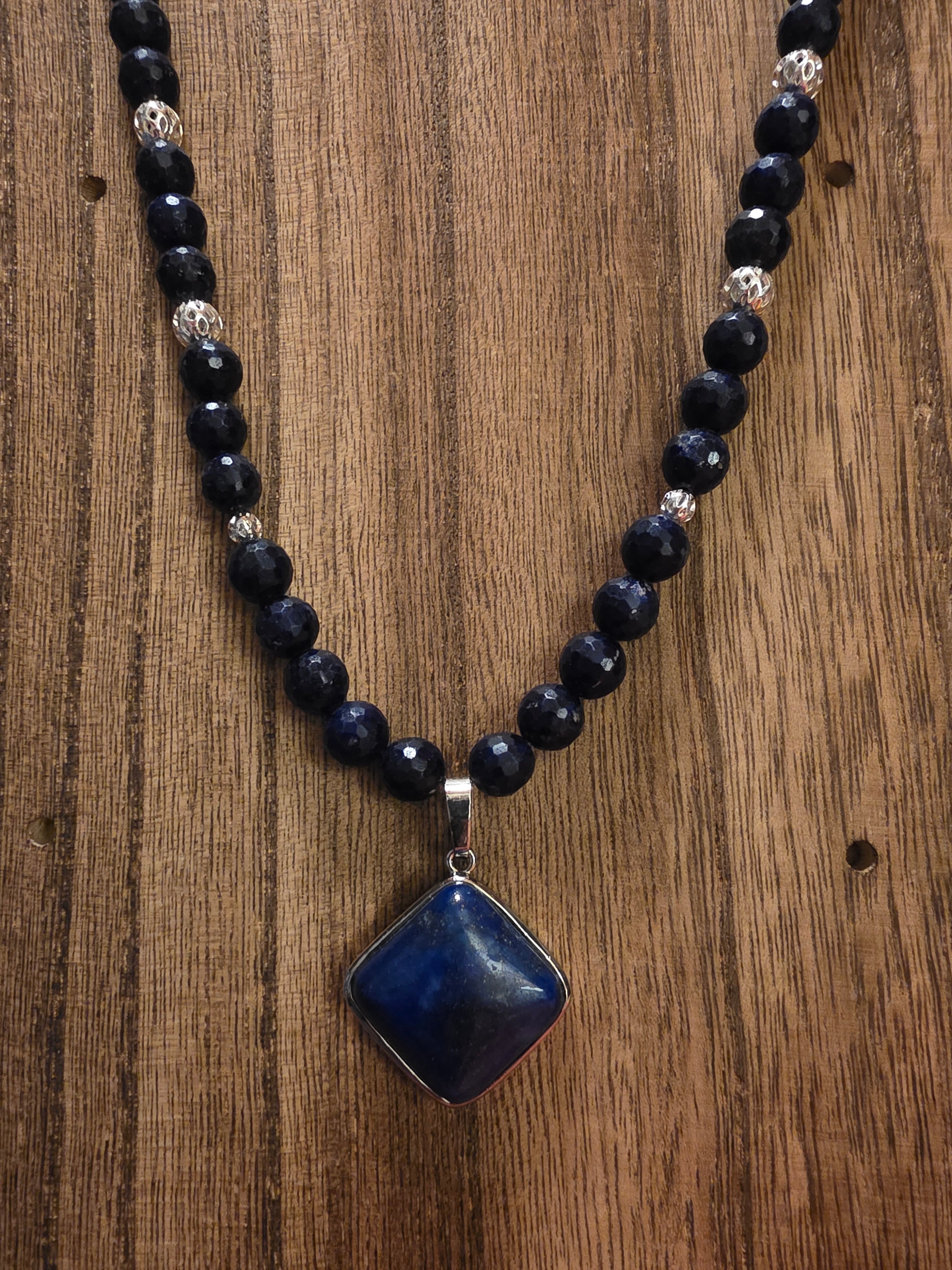 18" Natural Lapis Lazuli Necklace