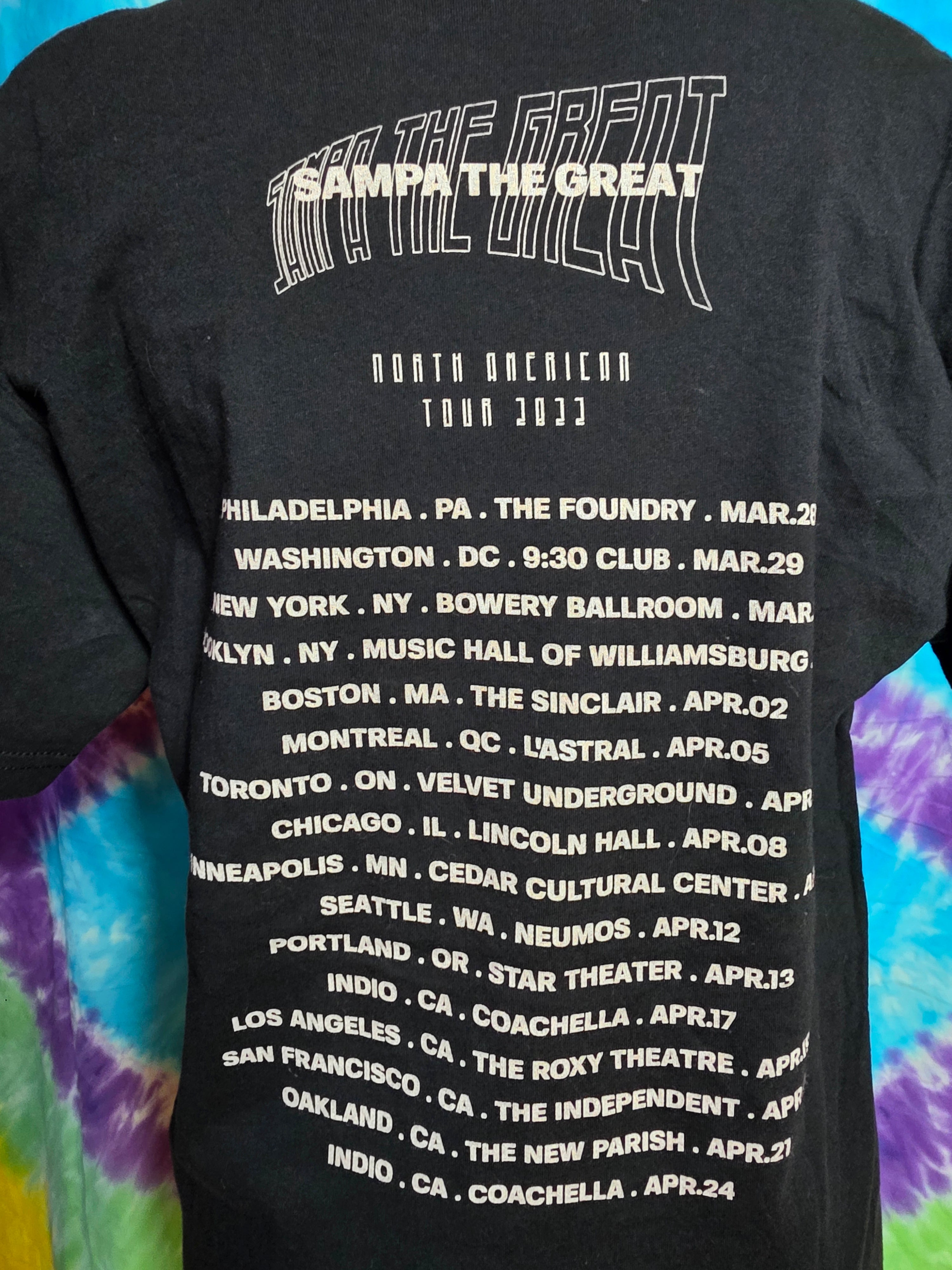 Sampa the Great 2022 Tour T-Shirt Size M Black Tee
