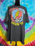 Grateful Dead Tour '74 Steal Your Face T-Shirt Mens XL Black