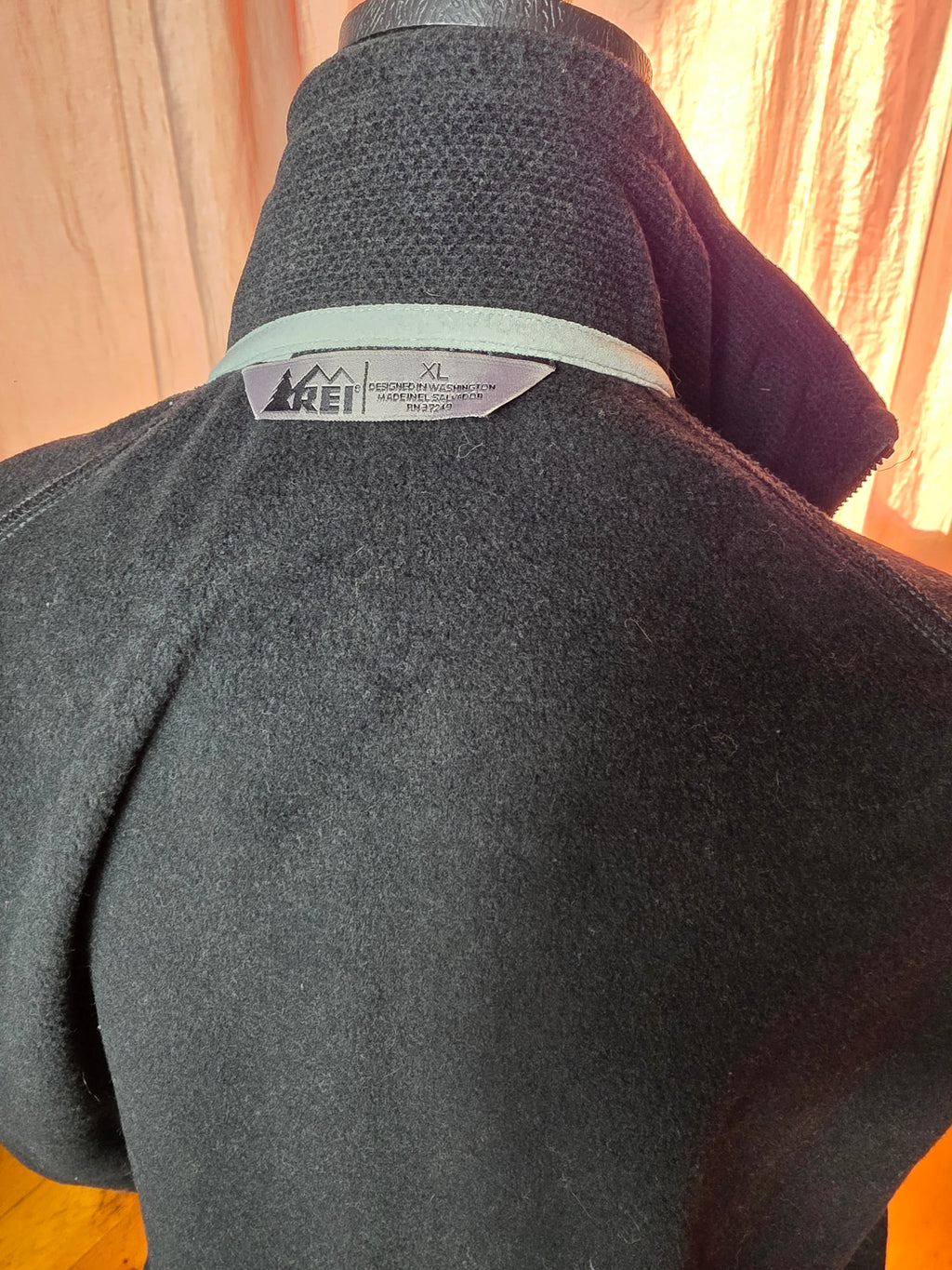 REI Men’s Alpenfire Jacket Polartec Thermal Pro Fleece Black XL