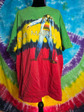 Vintage 2000 Bob Marley Zion Rootswear Rasta Tie Dye XL