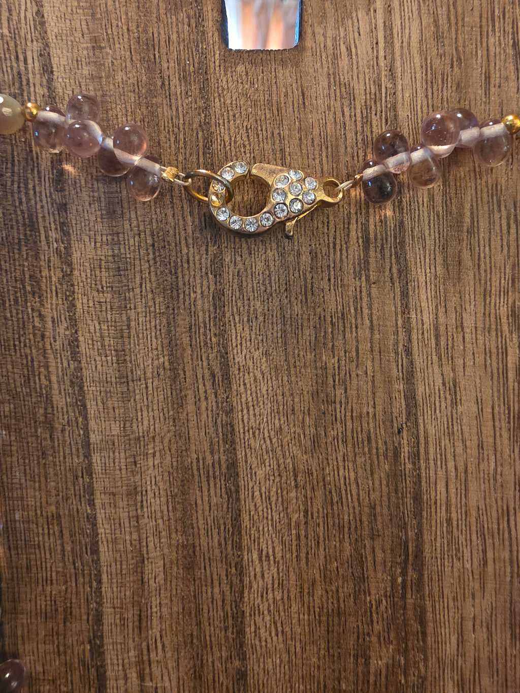 Vintage Botswana Agate & India Glass 21" Necklace - Boho Chic