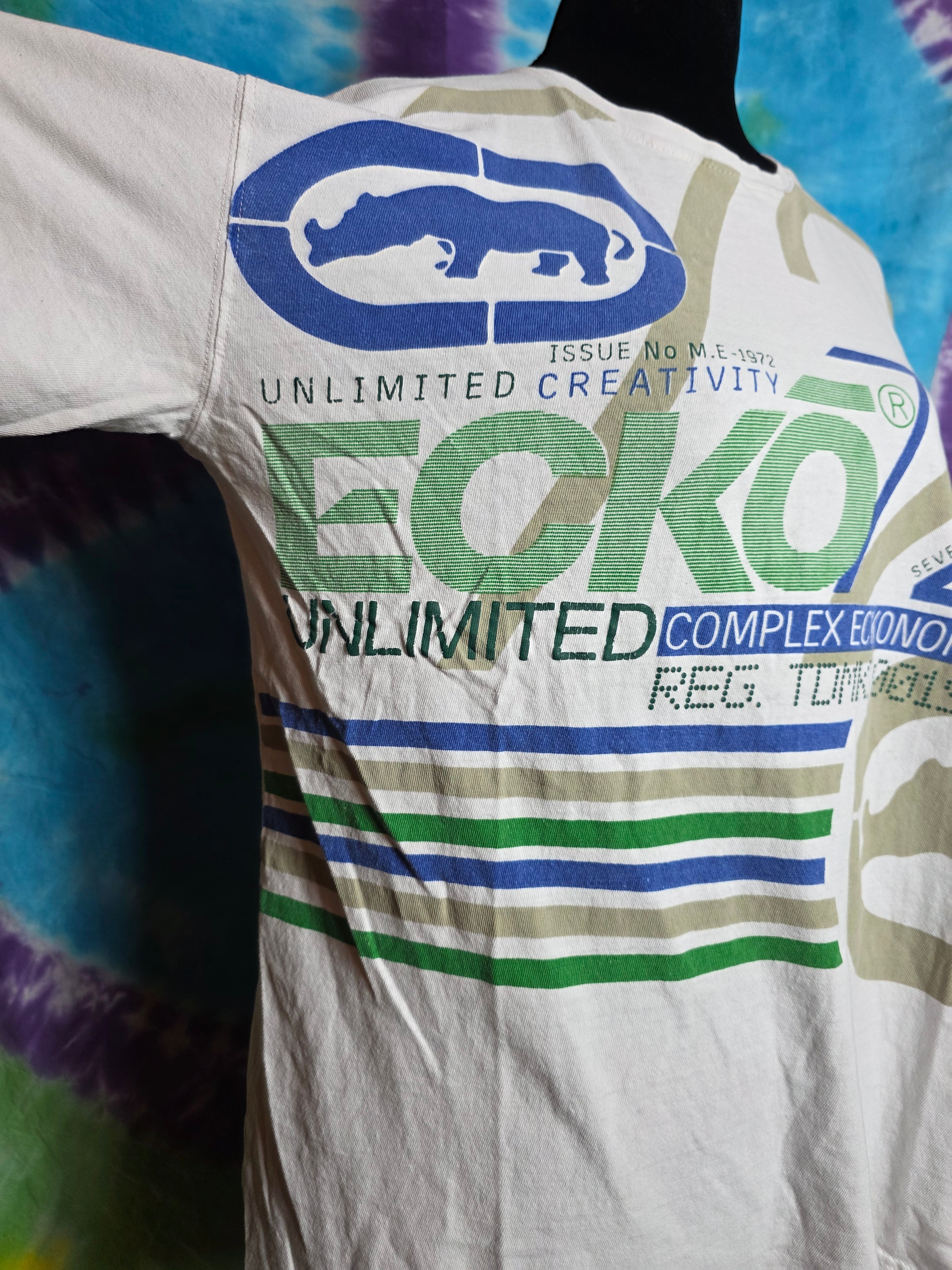Vintage Y2K Ecko Unltd Complex Eckonomics Graphic Tee XL