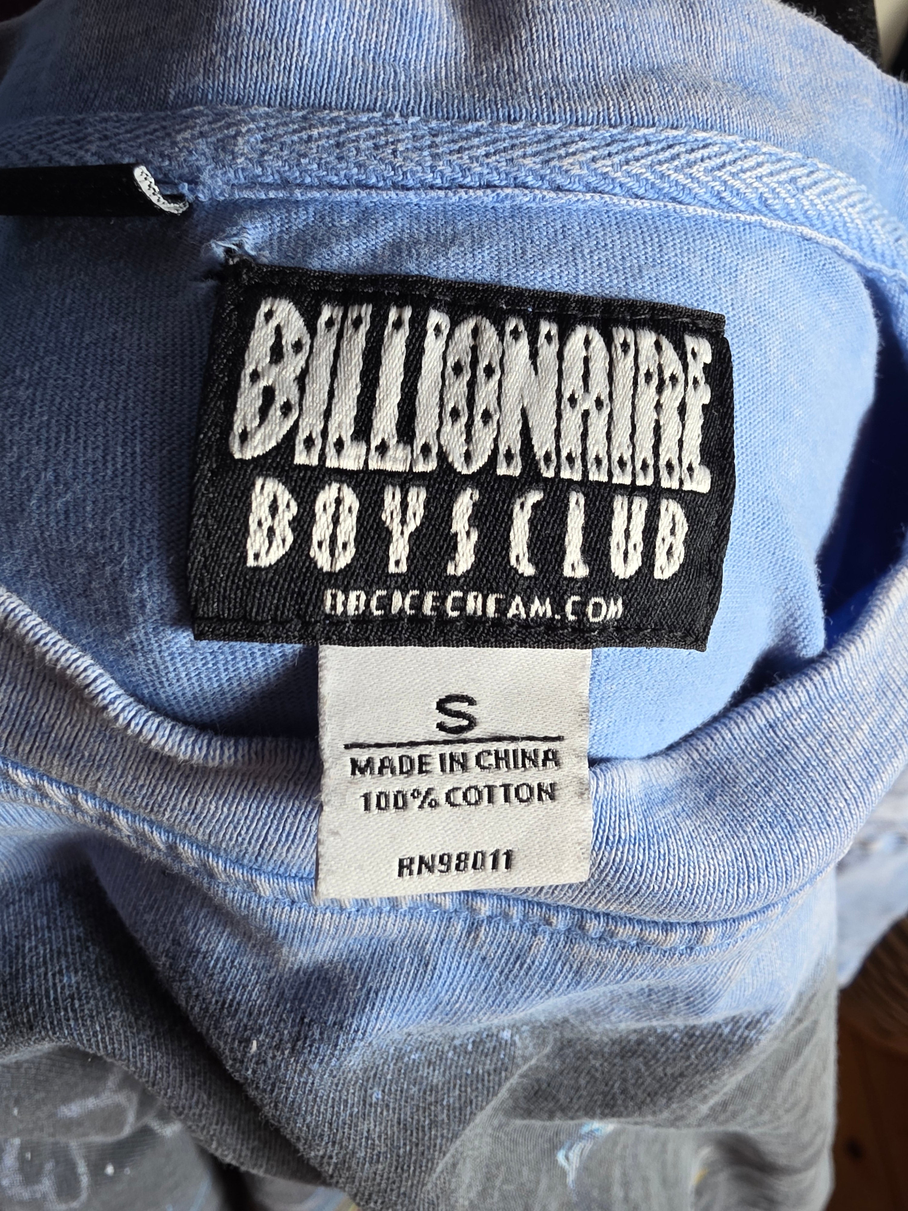 Billionaire Boys Club Heart & Mind Knit Tee S Blue Mist
