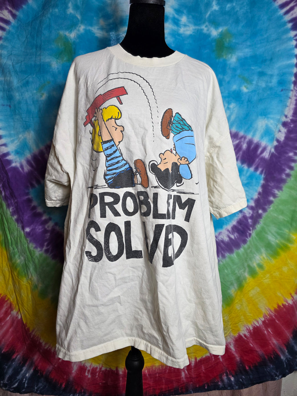 Vintage Peanuts Schroeder Lucy Piano Problem Solved T Shirt 2XL
