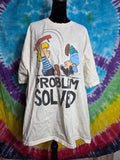 Vintage Peanuts Schroeder Lucy Piano Problem Solved T Shirt 2XL
