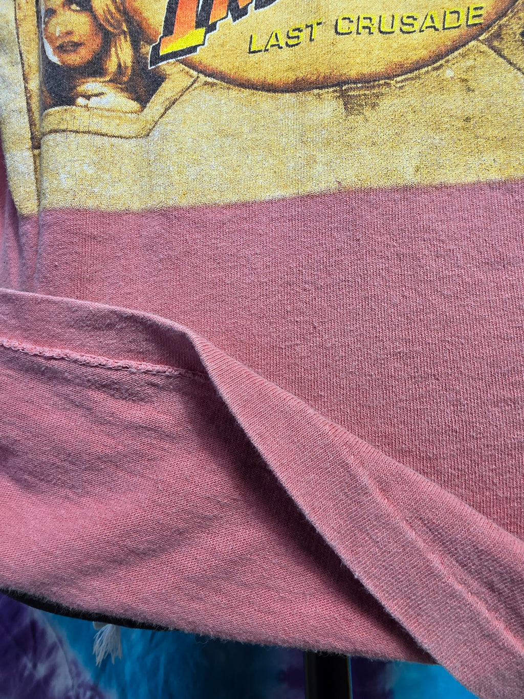 Vintage 1989 Indiana Jones Last Crusade Movie Promo Tee Small