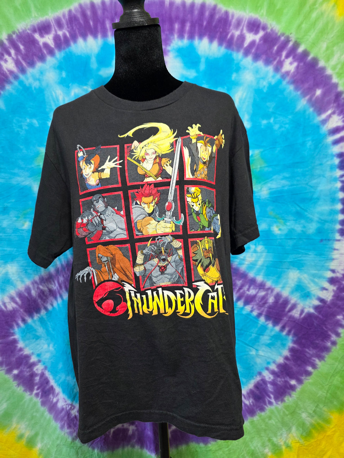 ThunderCats 2011 Anime Grid T-Shirt Black Youth XL
