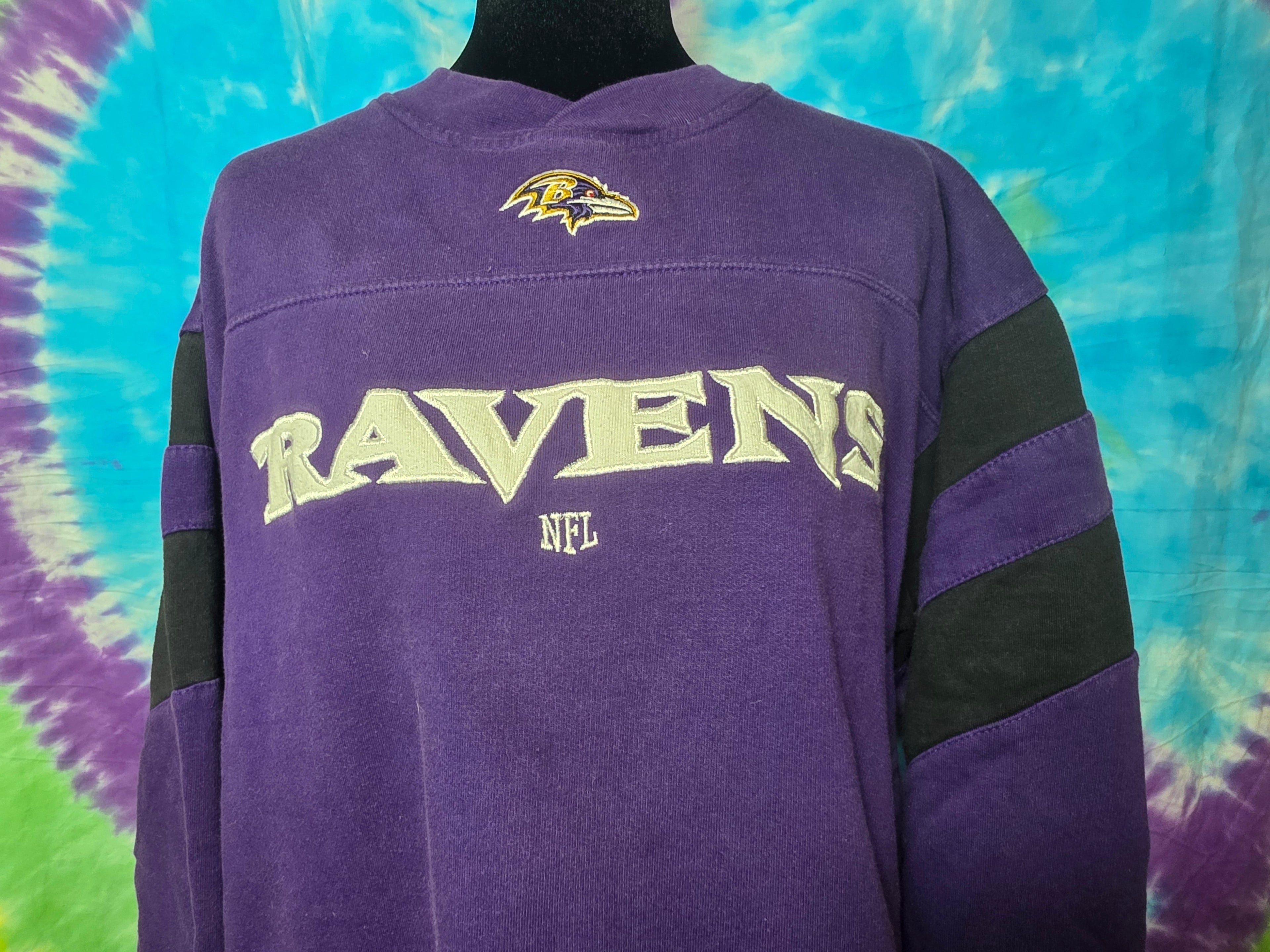 Vintage NFL Team Apparel Baltimore Ravens Purple Sweatshirt XL