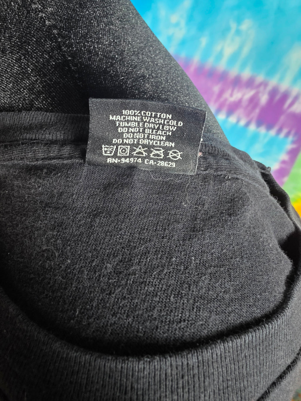 Stussy Long Sleeve Shirt Mens Small Black Graphic Freedom Is Power