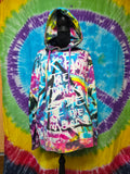 Pink Floyd Dark Side of the Moon Tie Dye Hoodie Large 2019