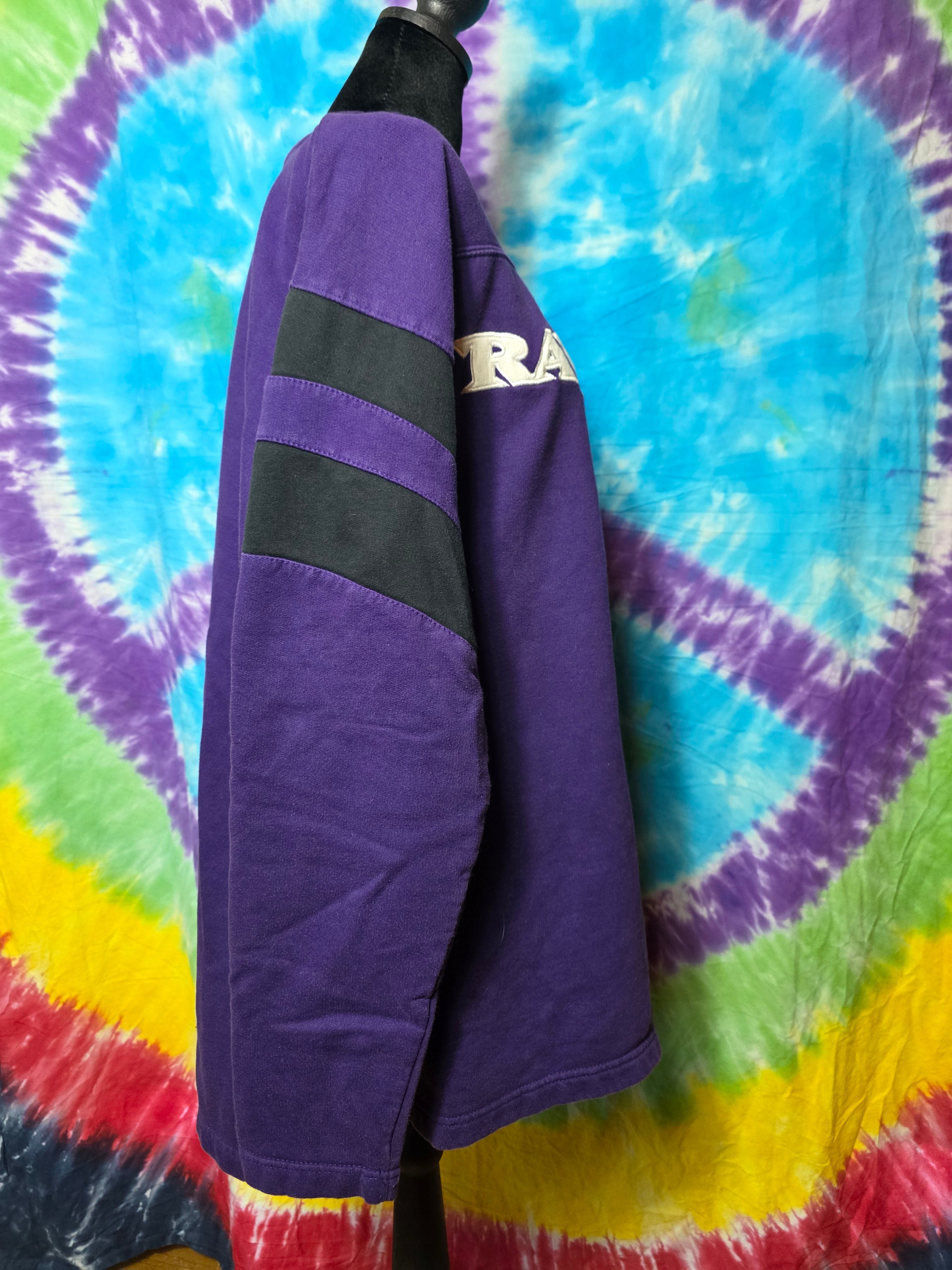 Vintage NFL Team Apparel Baltimore Ravens Purple Sweatshirt XL