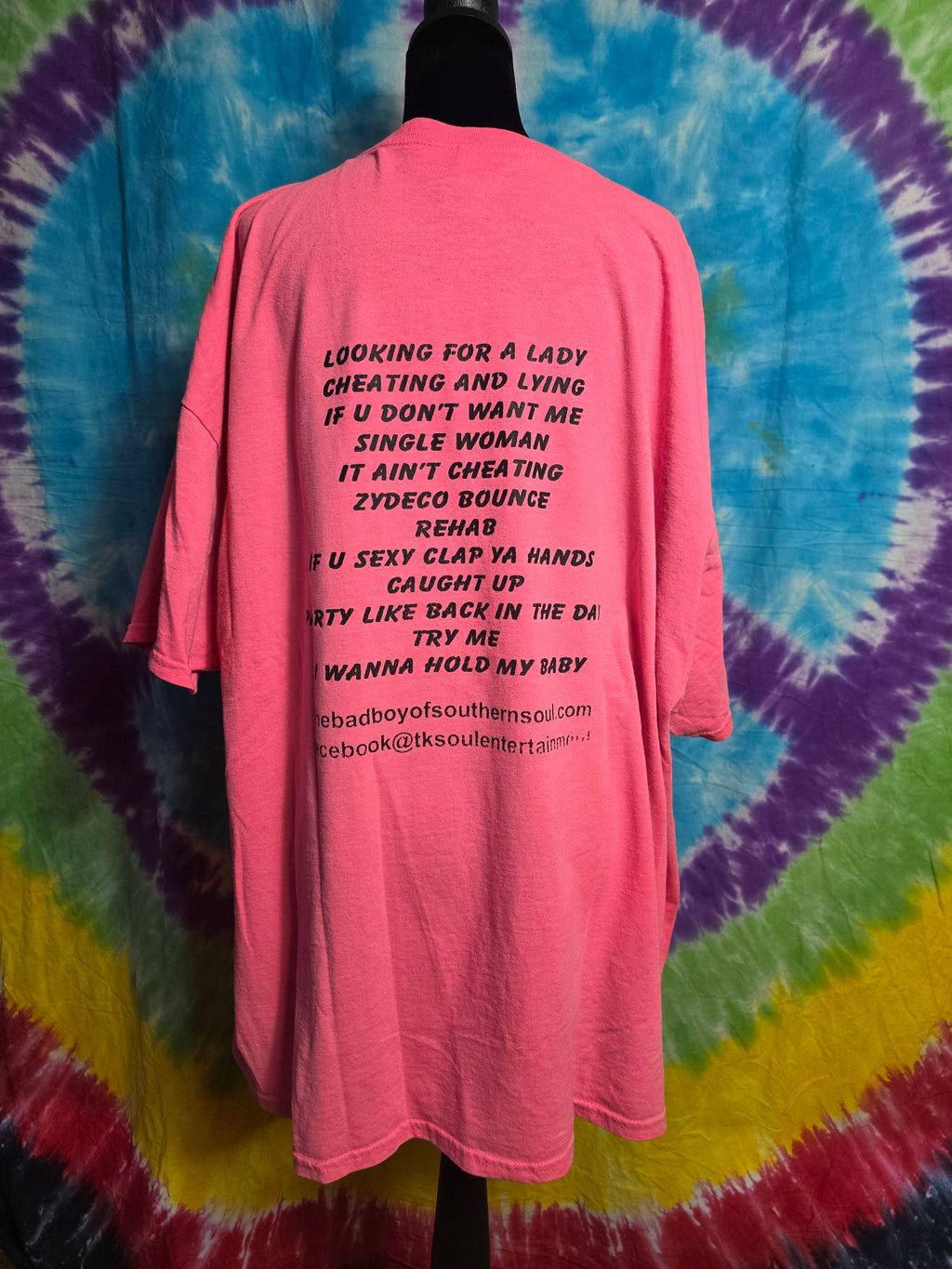 Autographed TK Soul Pink Graphic Tee Shirt 3XL Southern Soul