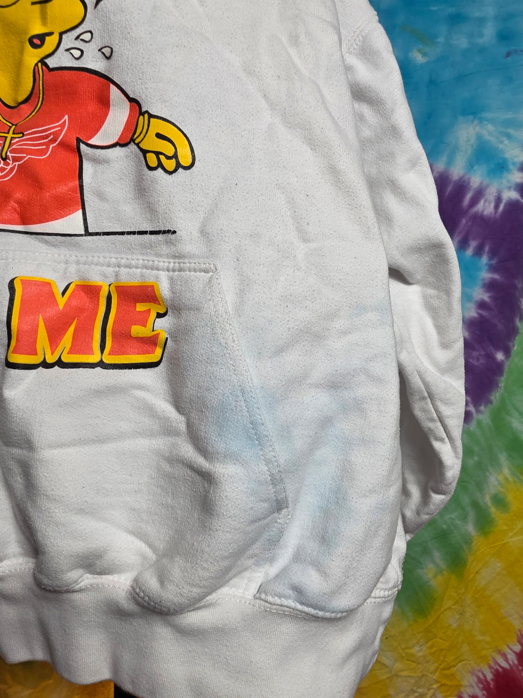 Bart Simpson All Eyes On Me Hoodie Large Tupac Detroit Red Wings