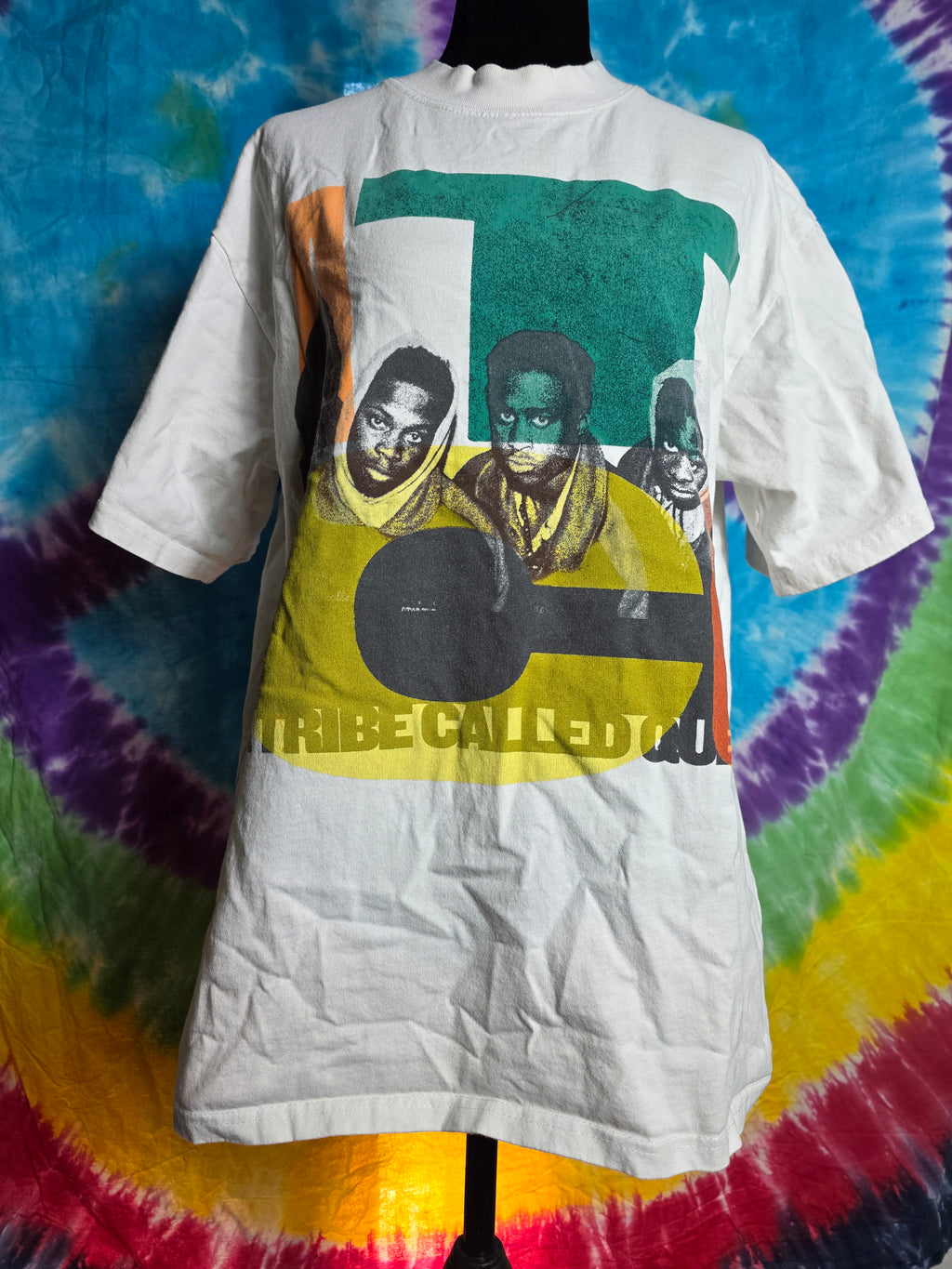 A Tribe Called Quest ATCQ Graphic T-Shirt White Sz Small