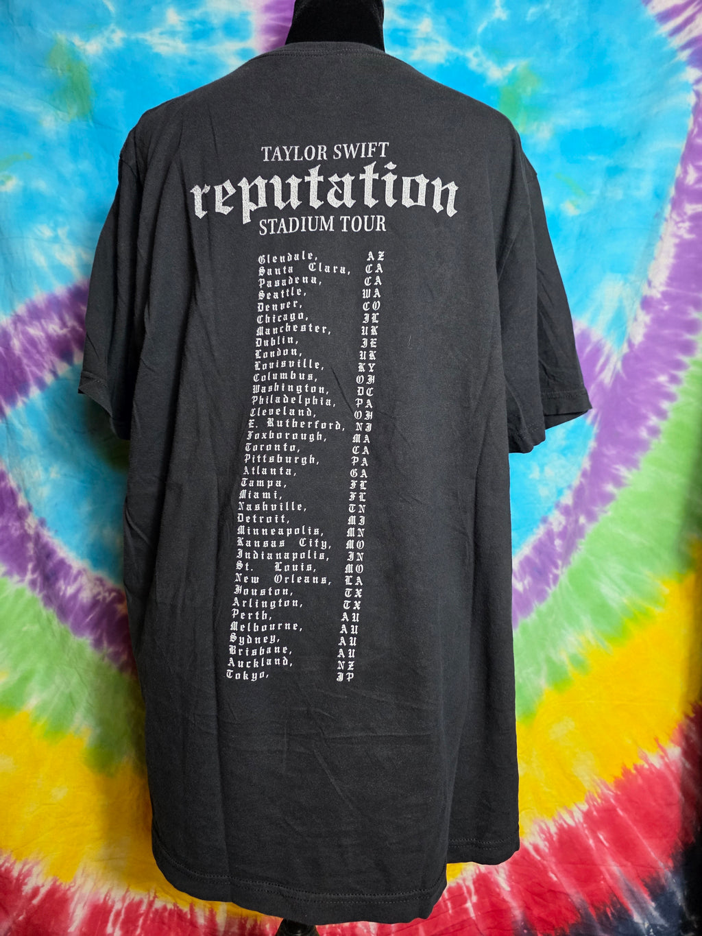 Taylor Swift Reputation 2018 Tour T-Shirt Bella Canvas XL
