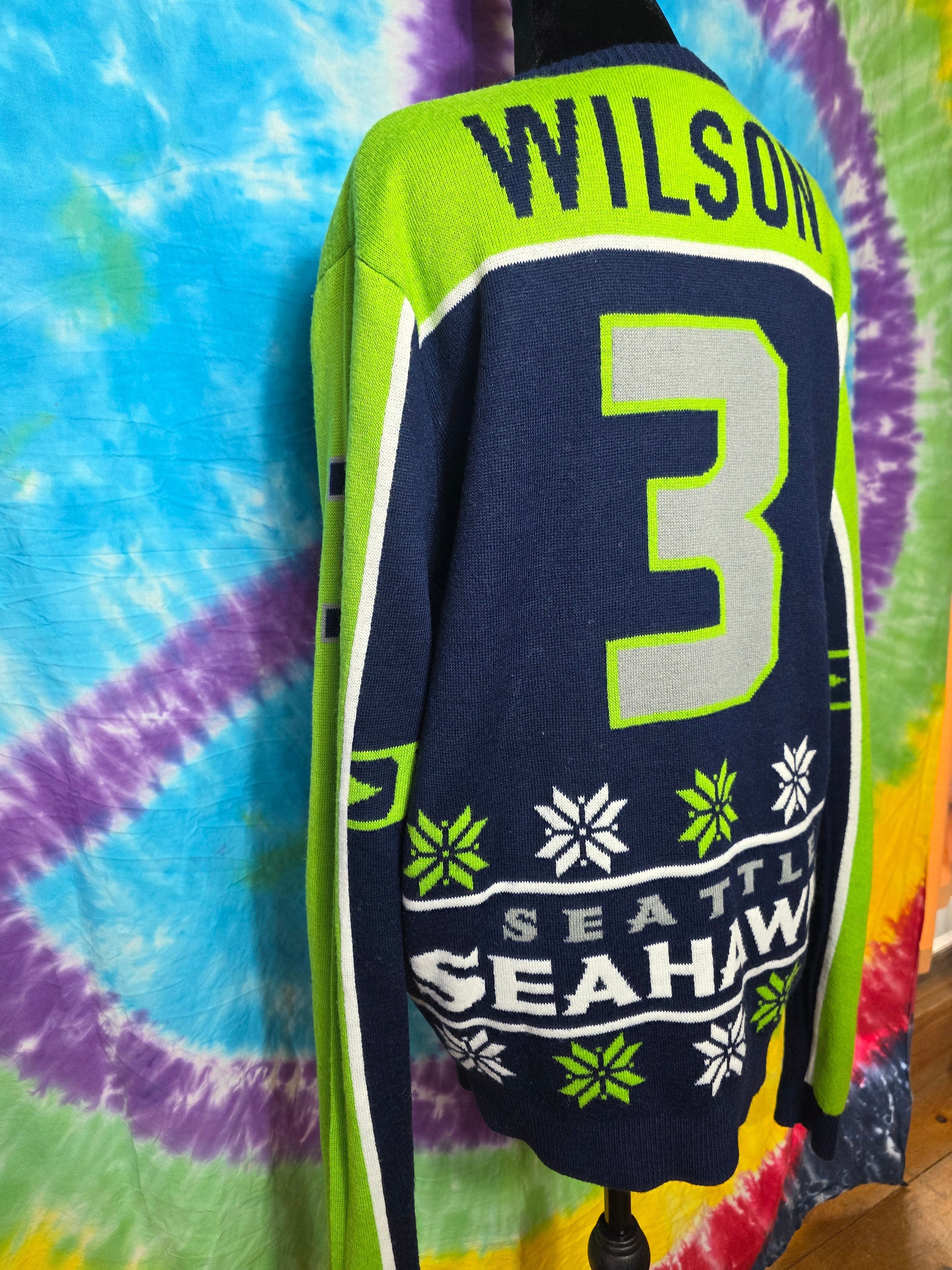 Russell Wilson Seattle Seahawks NFL Team Apparel Sweater