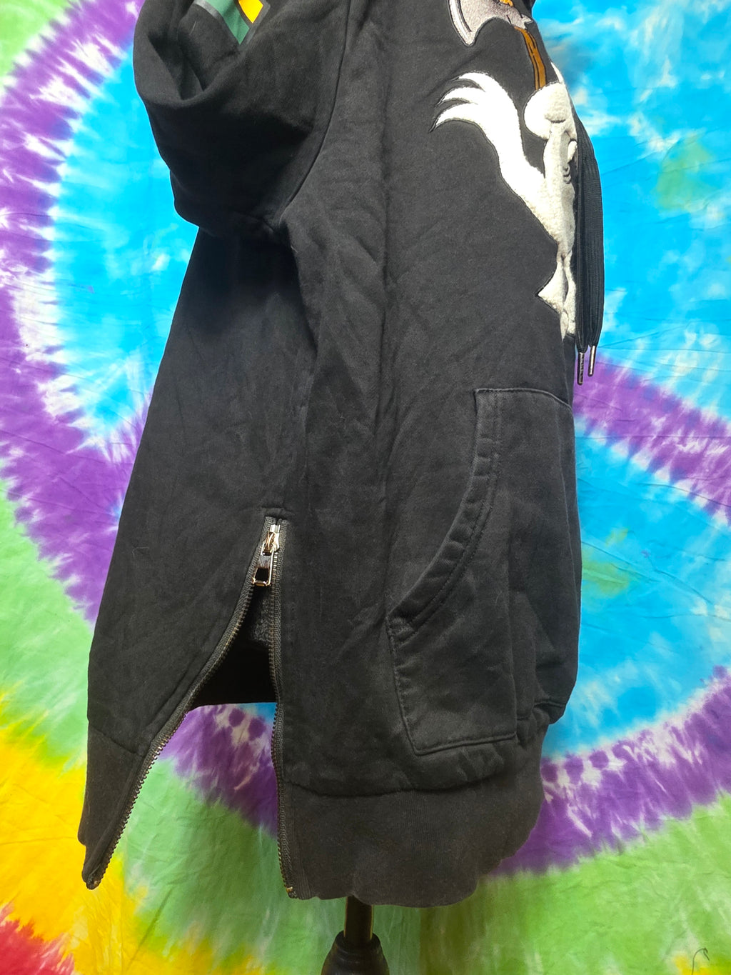 Makobi Itchy and Scratchy Issues Black Hoodie Large