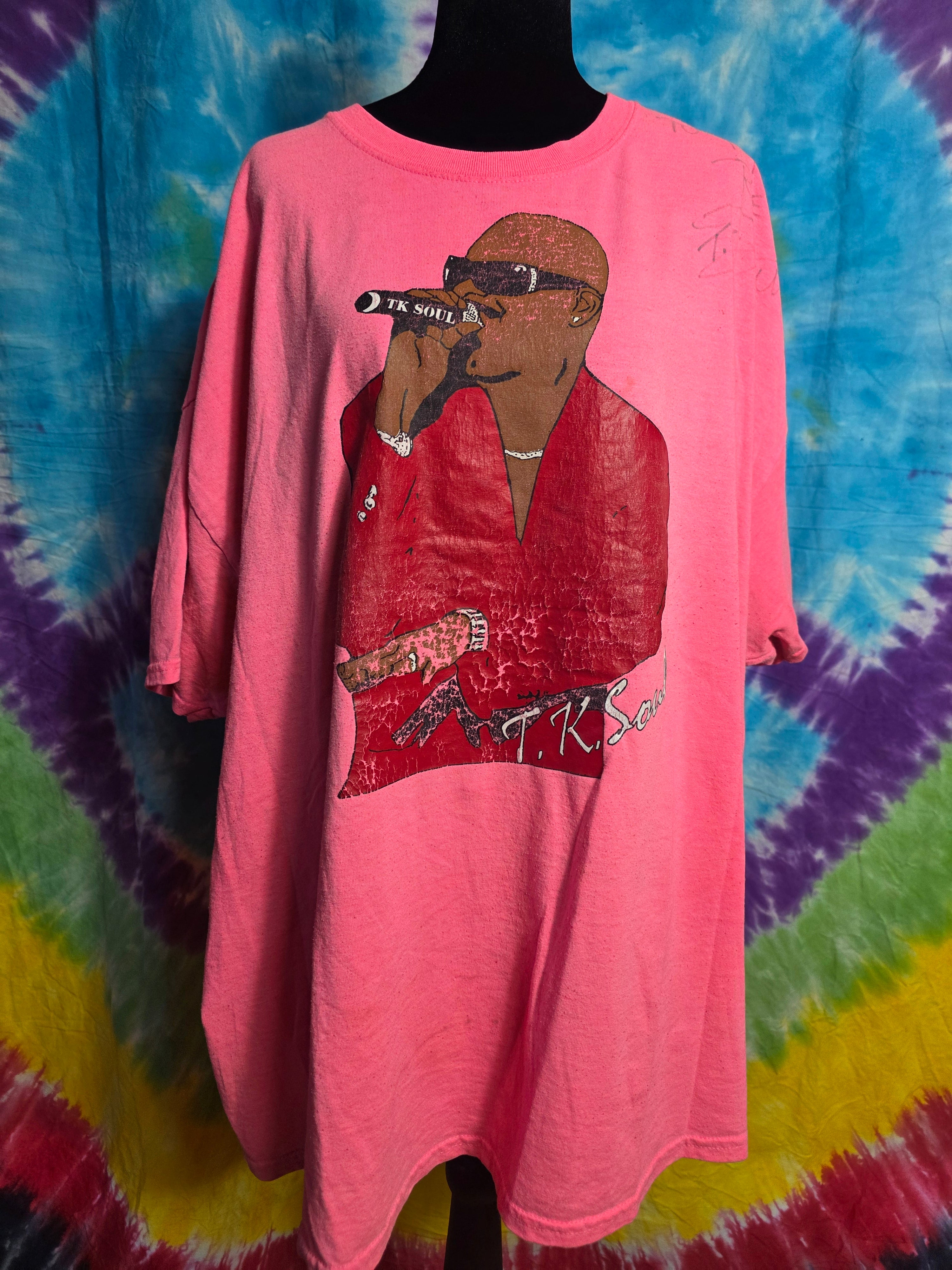 Autographed TK Soul Pink Graphic Tee Shirt 3XL Southern Soul
