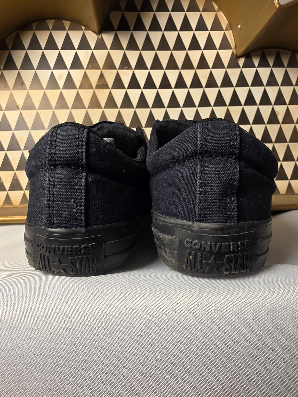 Converse All Star Street Ox Slip On Black Shoes Youth 5