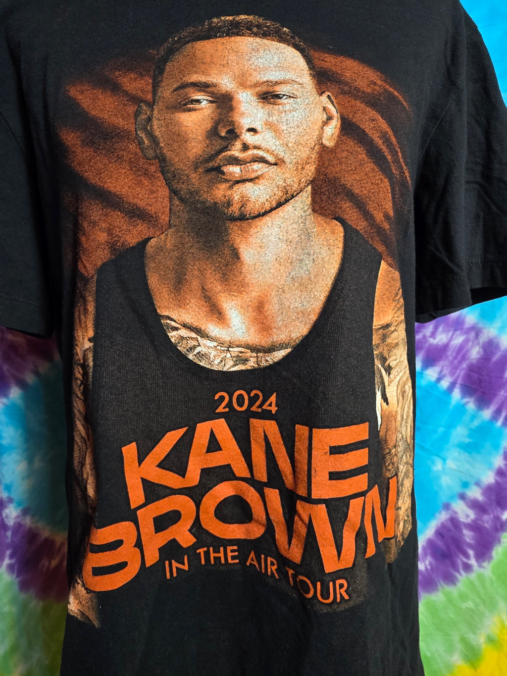 Kane Brown 2024 In The Air Tour Concert T-Shirt Medium