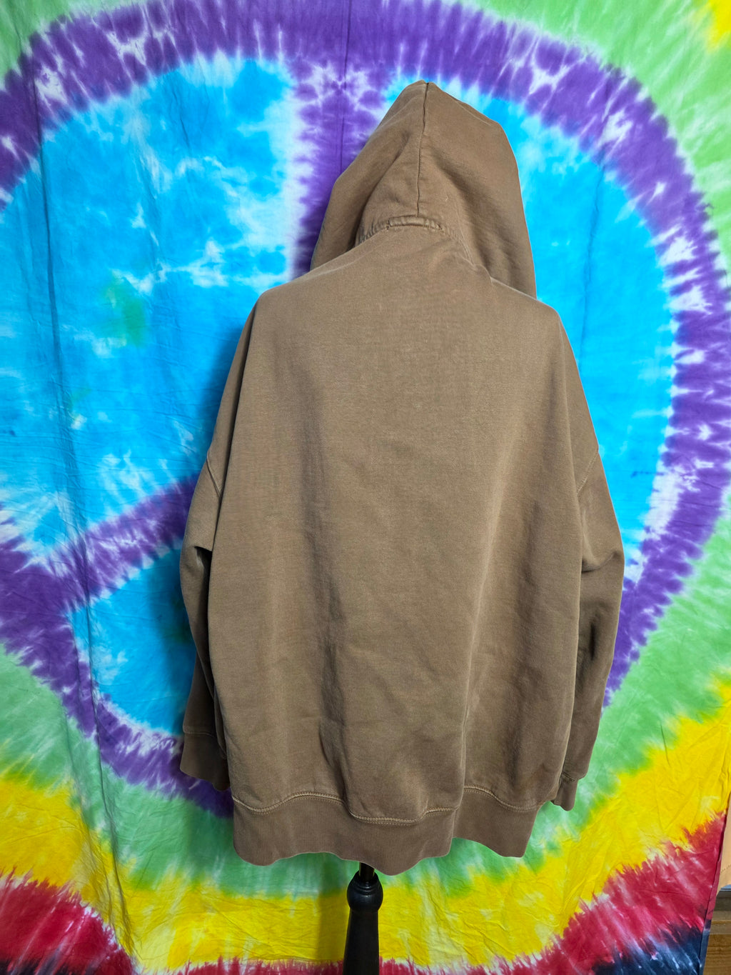 Brandy Melville Brown Zip Up Oversized Hoodie One Size