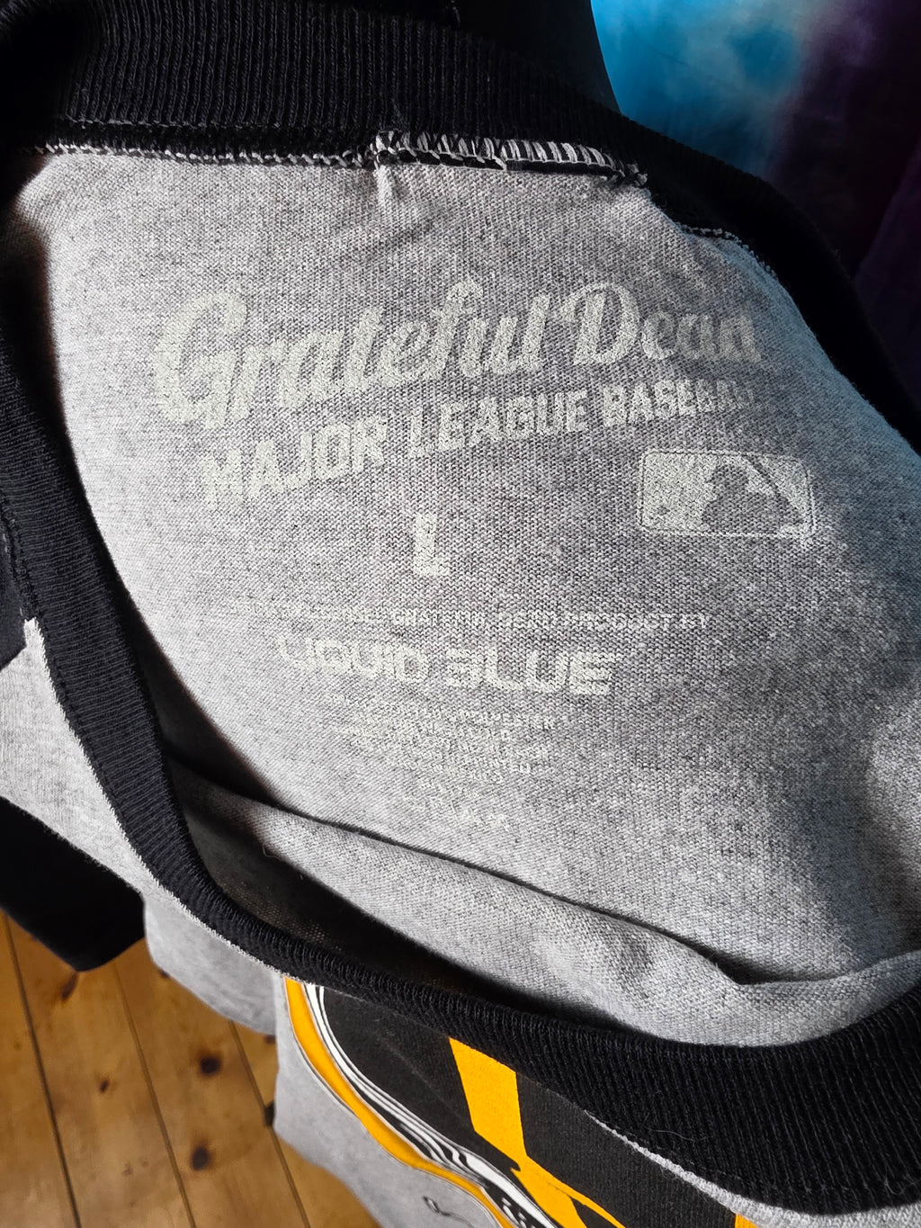 Grateful Dead Pittsburgh Pirates Liquid Blue Shirt L