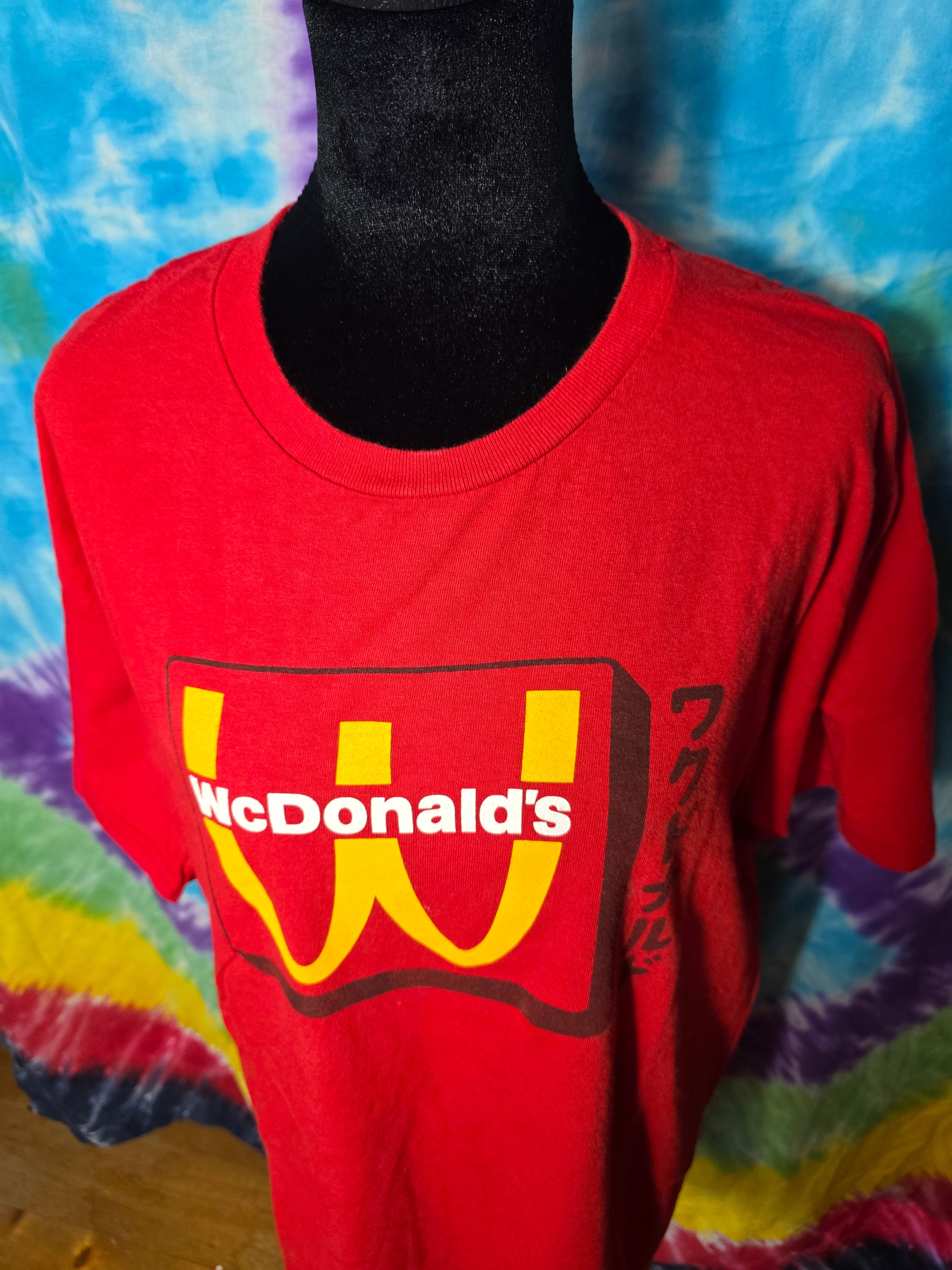 Vintage WcDonald's Anime Promo T-Shirt Red XL