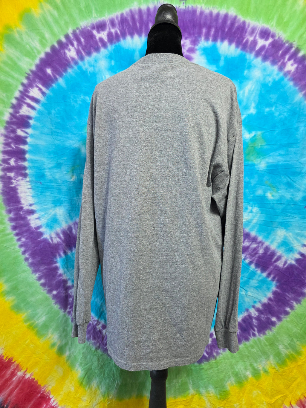 Predator Red Sun Skulls Long Sleeve Shirt Grey L