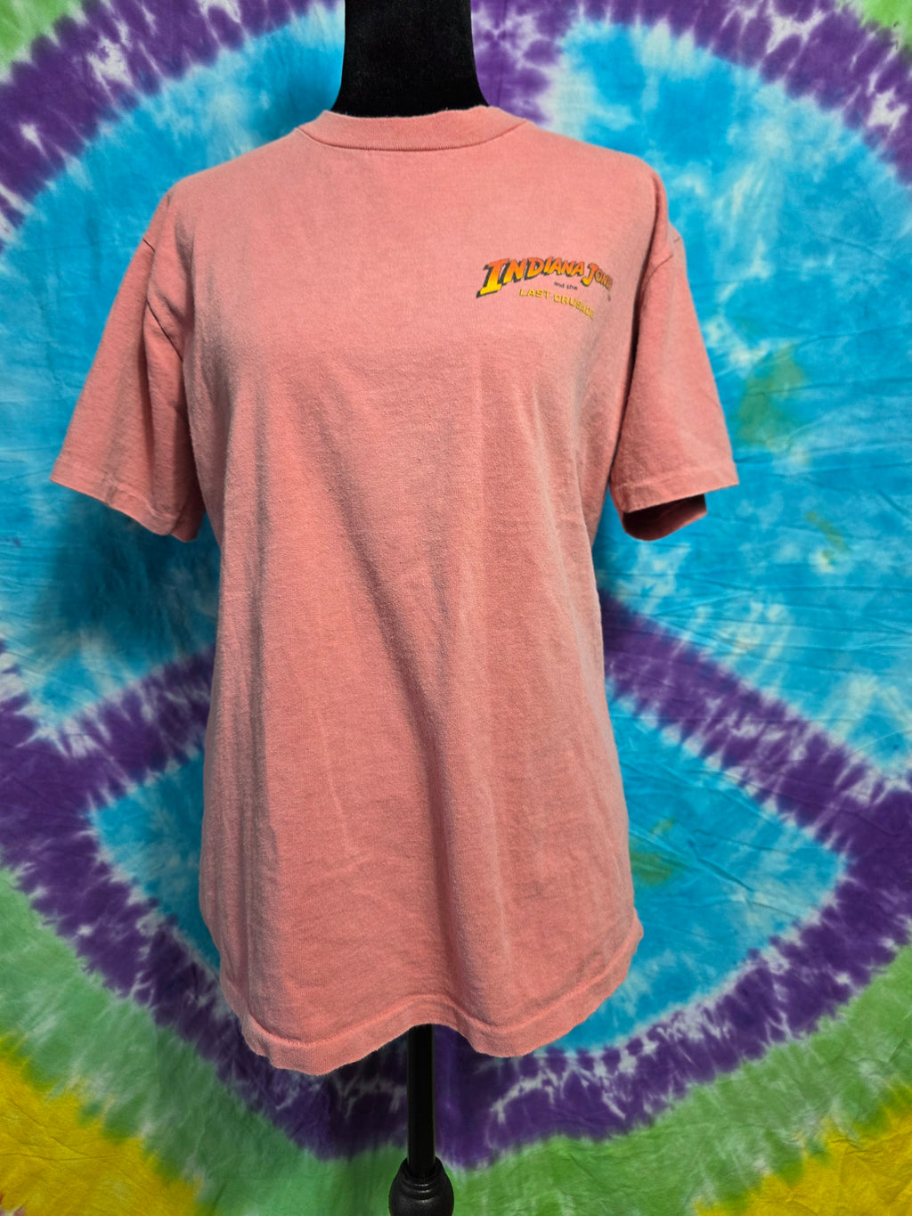Vintage 1989 Indiana Jones Last Crusade Movie Promo Tee Small