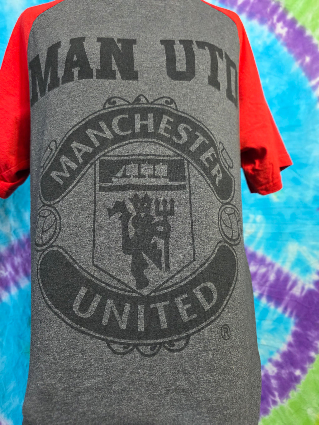 Vintage 1997 Manchester United Raglan Soccer Shirt