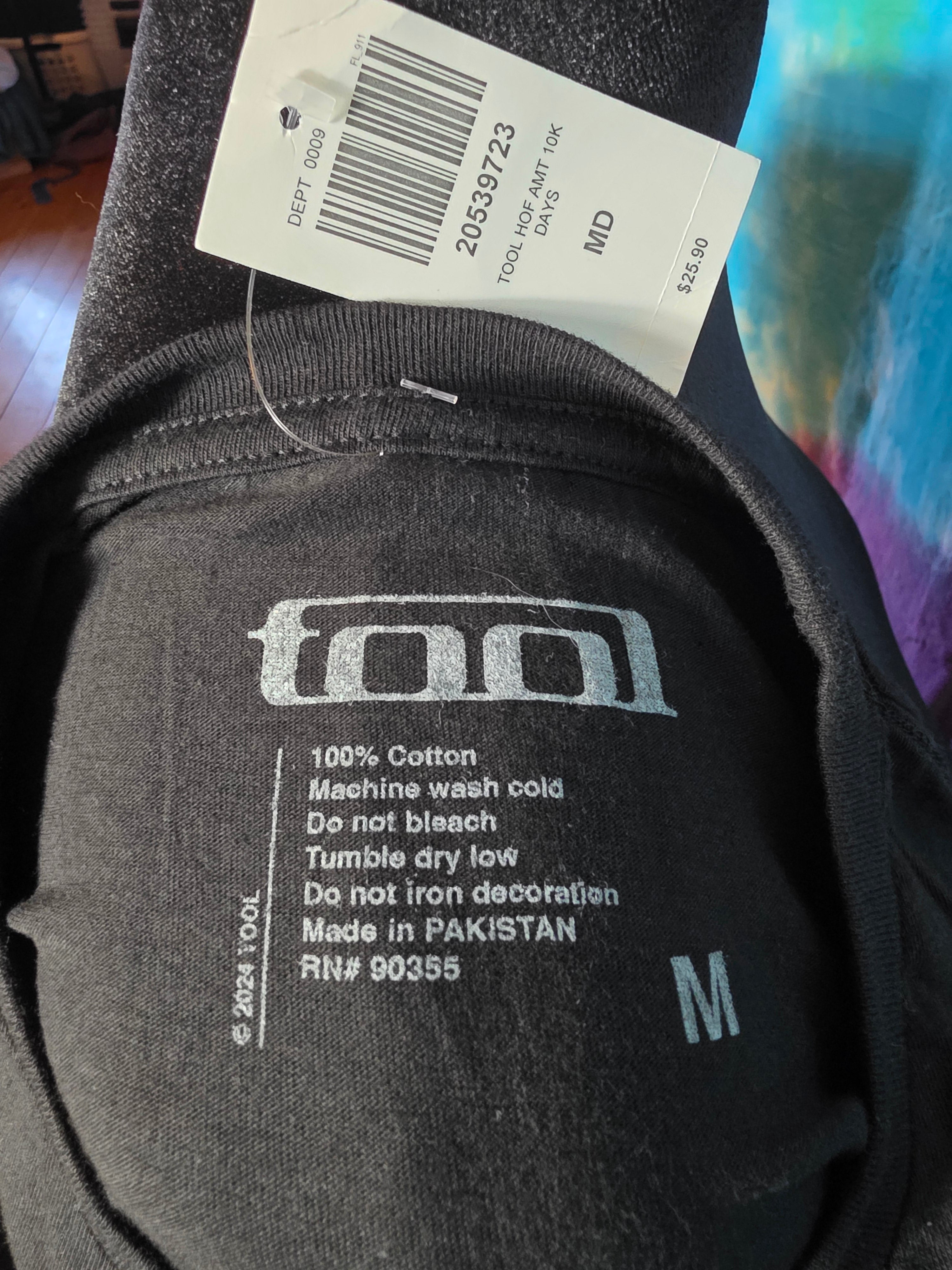 NWT Tool 10,000 Days Face Band Shirt Size M Black Hot Topic