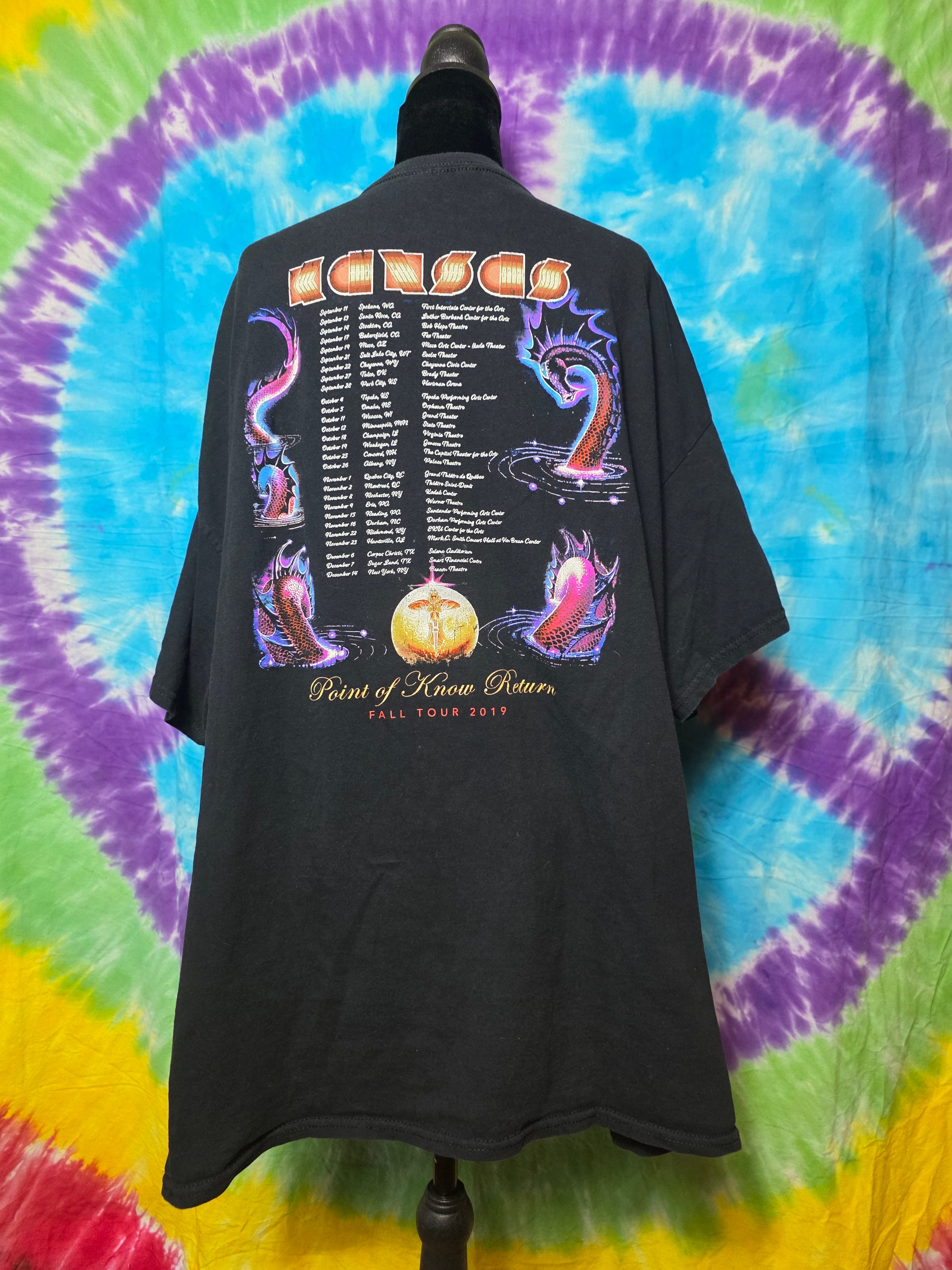Kansas Point of Know Return Fall Tour 2019 Tee 3XL