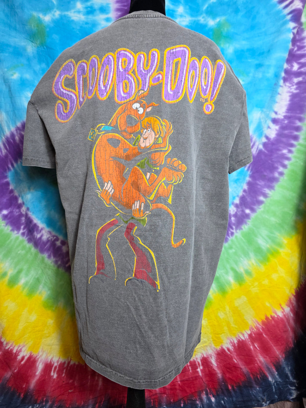 Scooby-Doo Phantom Shadow Lost Enterprises Graphic Tee Small Gray