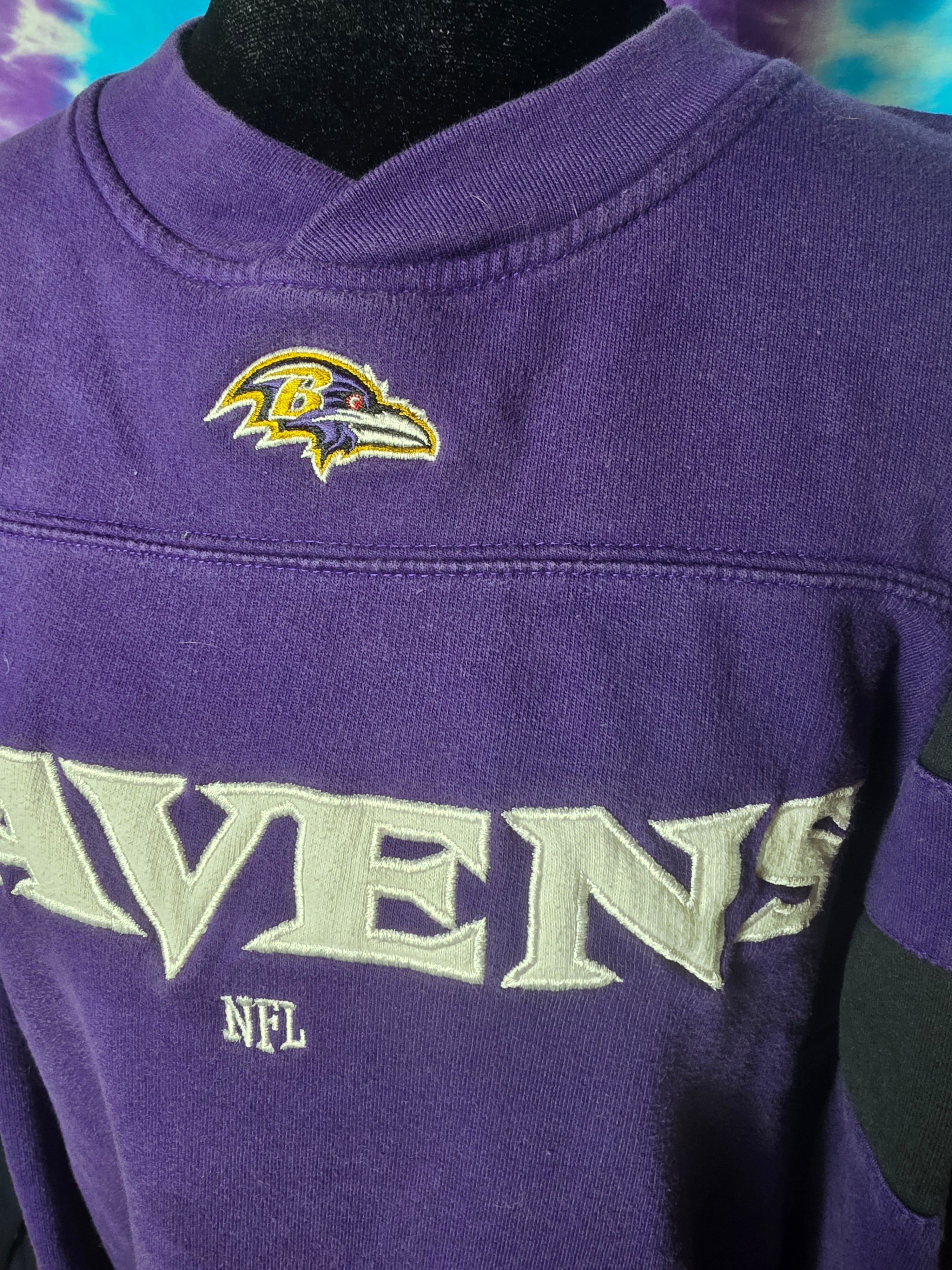 Vintage NFL Team Apparel Baltimore Ravens Purple Sweatshirt XL