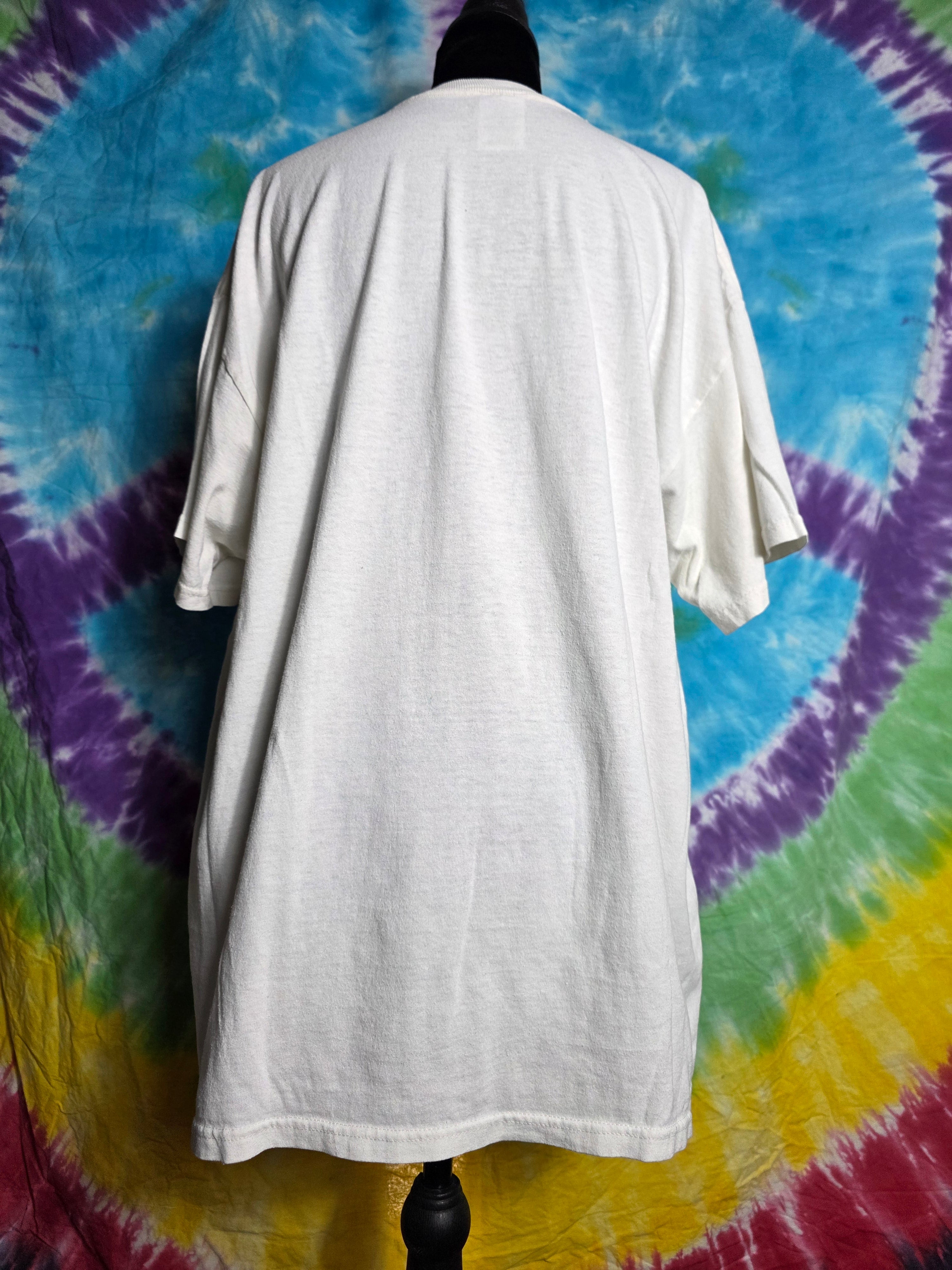 Vintage 90s Alice In Chains Skeleton T Shirt Jerzees XL