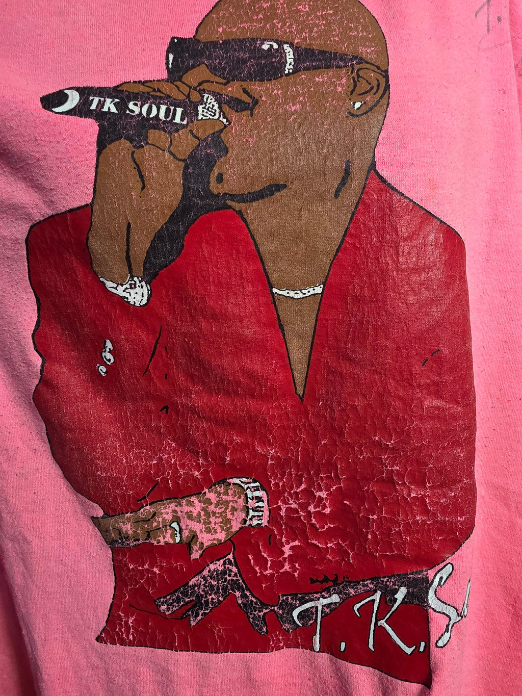 Autographed TK Soul Pink Graphic Tee Shirt 3XL Southern Soul
