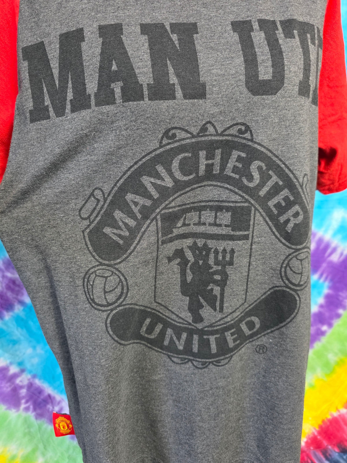 Vintage 1997 Manchester United Raglan Soccer Shirt