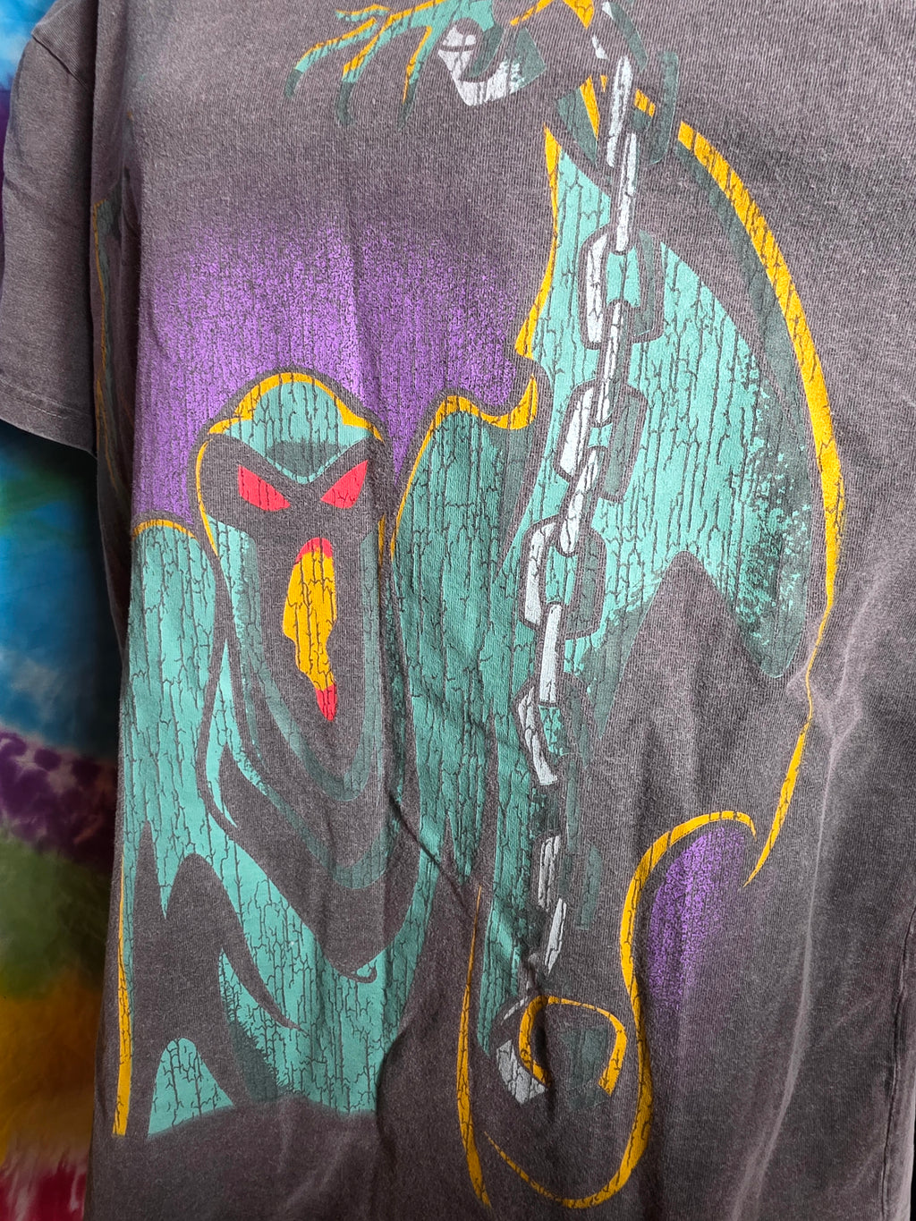Scooby-Doo Phantom Shadow Lost Enterprises Graphic Tee Small Gray