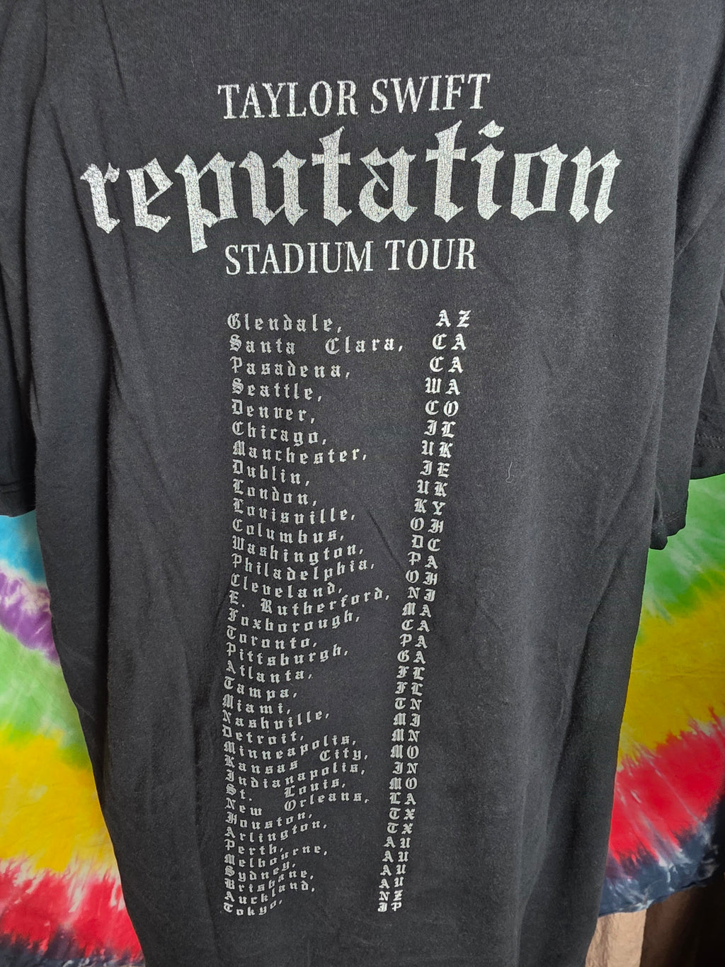 Taylor Swift Reputation 2018 Tour T-Shirt Bella Canvas XL