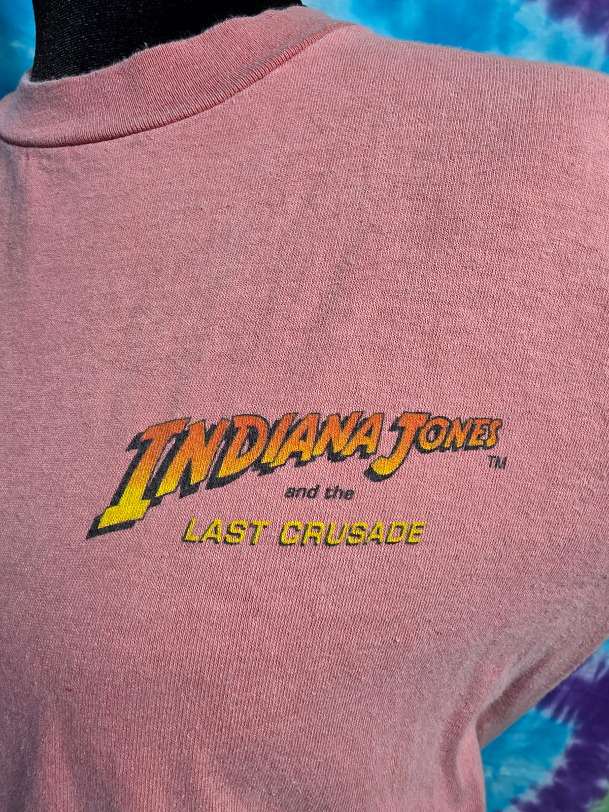 Vintage 1989 Indiana Jones Last Crusade Movie Promo Tee Small
