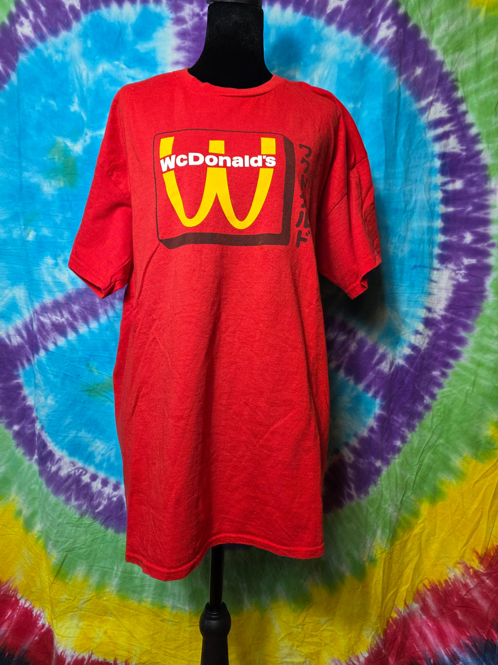 Vintage WcDonald's Anime Promo T-Shirt Red XL