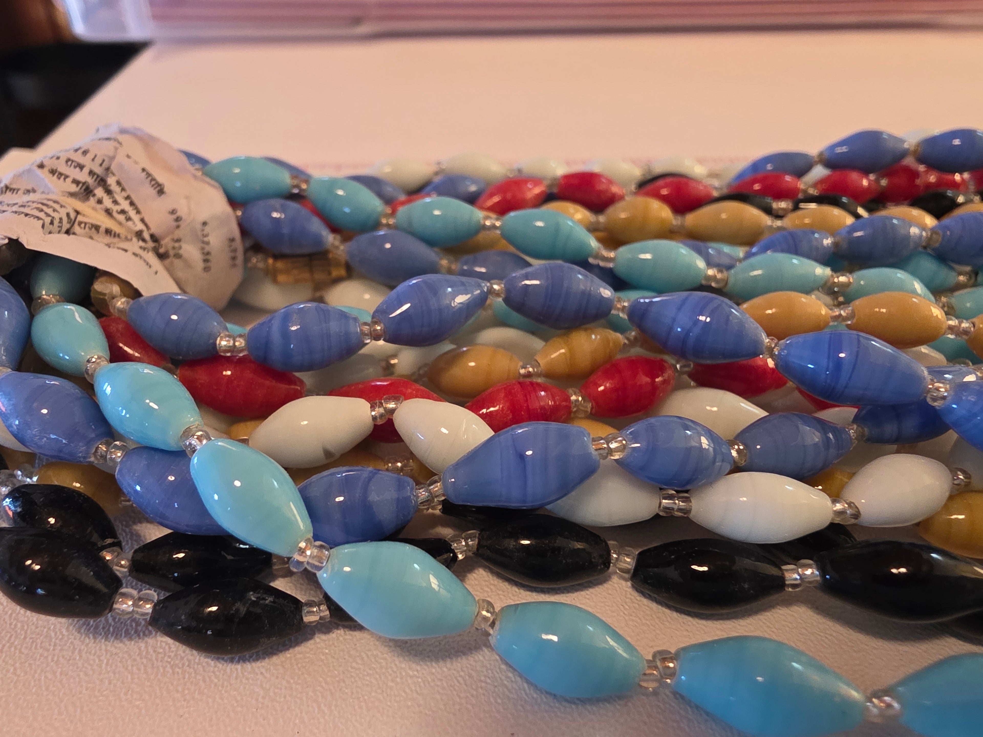 Vintage Lampwork Glass Bead Necklace Bundle - 12 Strands