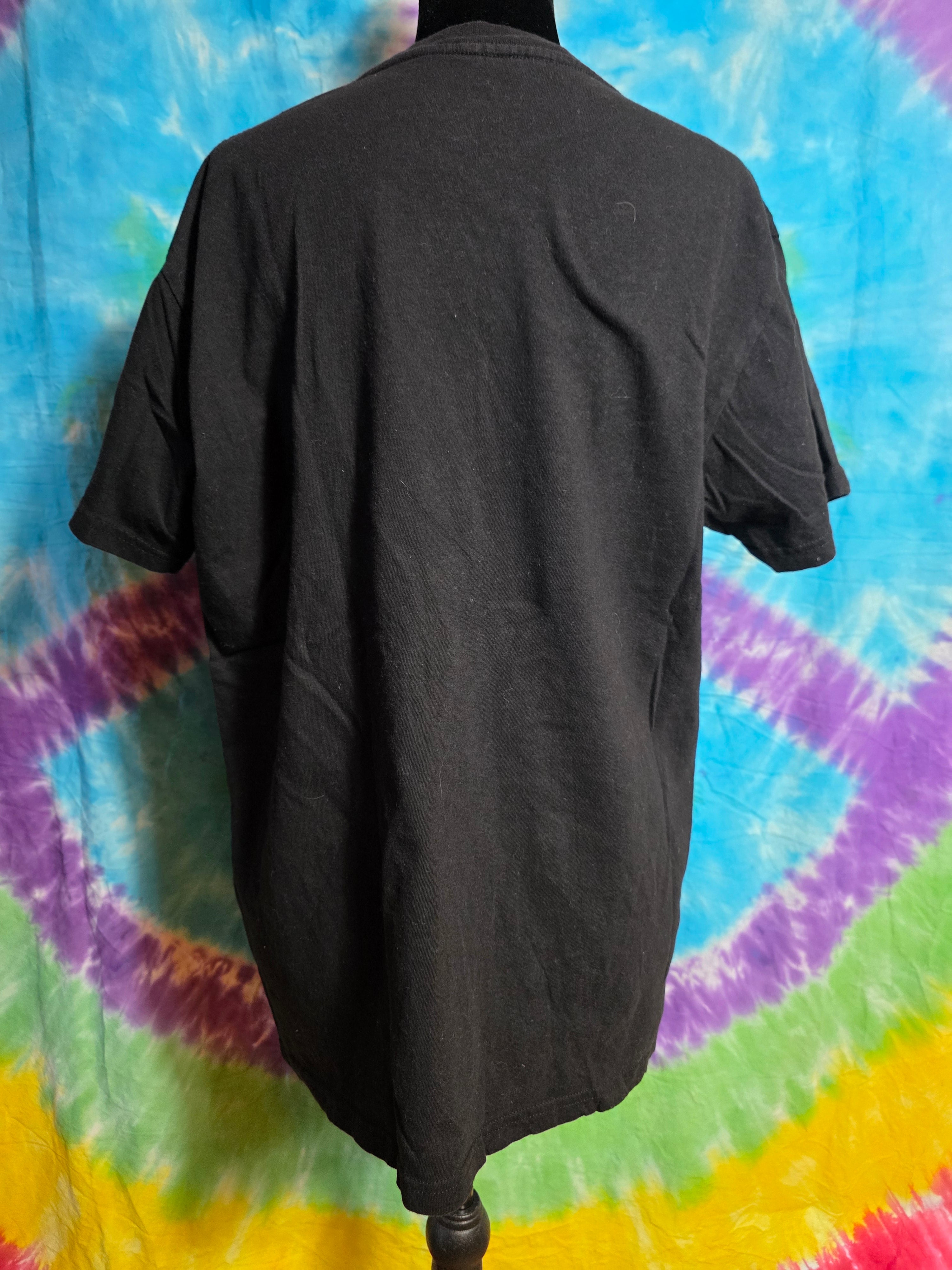 The Cure Robert Smith Silhouette Guitar Band T-Shirt Black Large