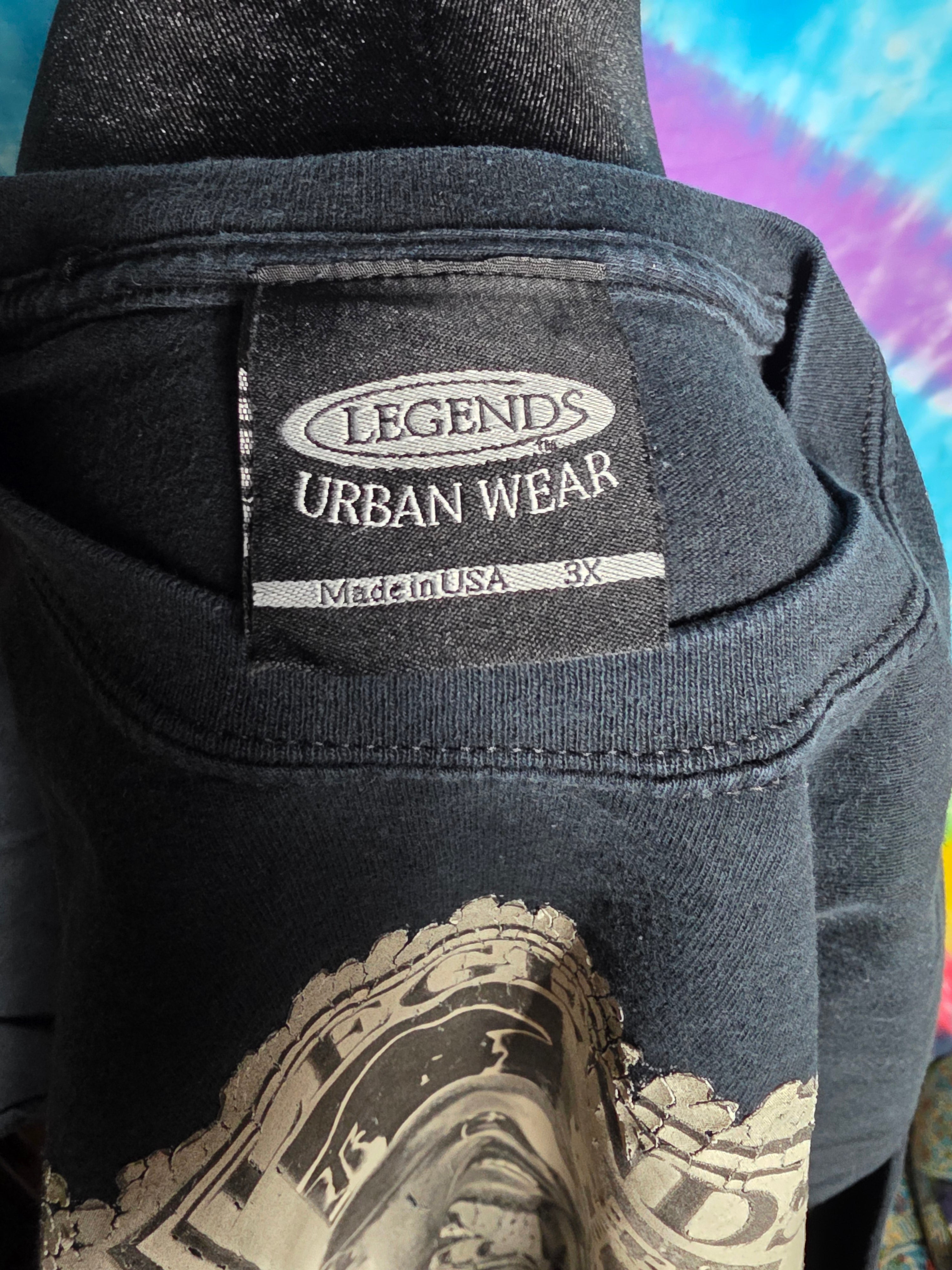Vintage Legends Urban Wear Malcolm X Stamp Graphic Shirt 3X