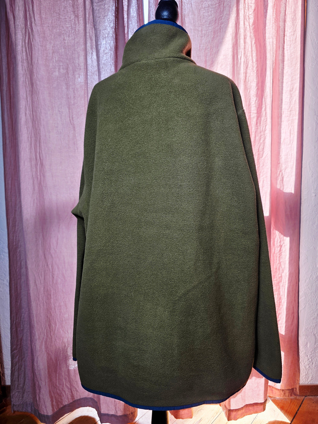 Cotopaxi Teca Fleece Pullover Men’s XXL Olive Green Blue Snap Up