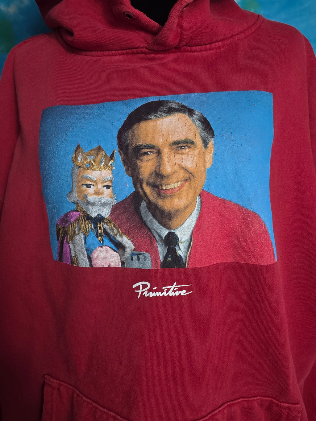 Primitive Skateboarding Mister Rogers Hoodie Red XL