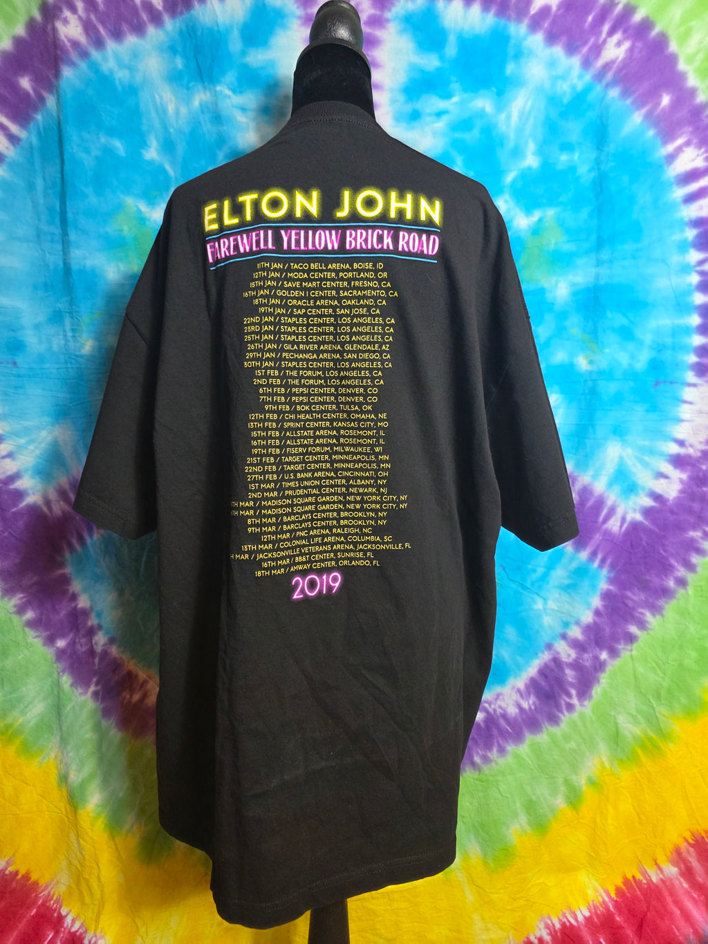 Elton John 2019 Farewell Yellow Brick Road Tour Shirt XXL