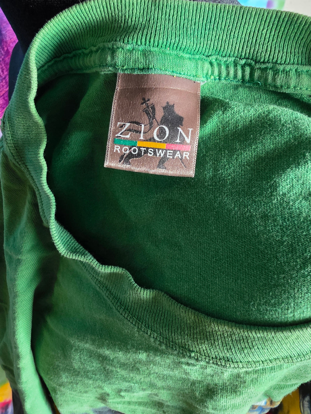 Vintage 2000 Bob Marley Zion Rootswear Rasta Tie Dye XL